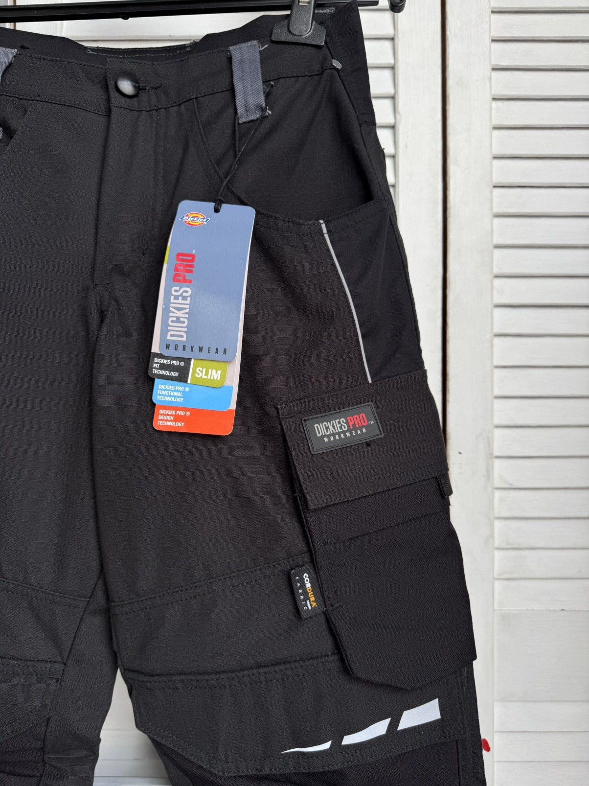 Dickies Dickies Pro Workwear Pants Cordura Reflective Cargo Black Size US 27 - 5 Thumbnail
