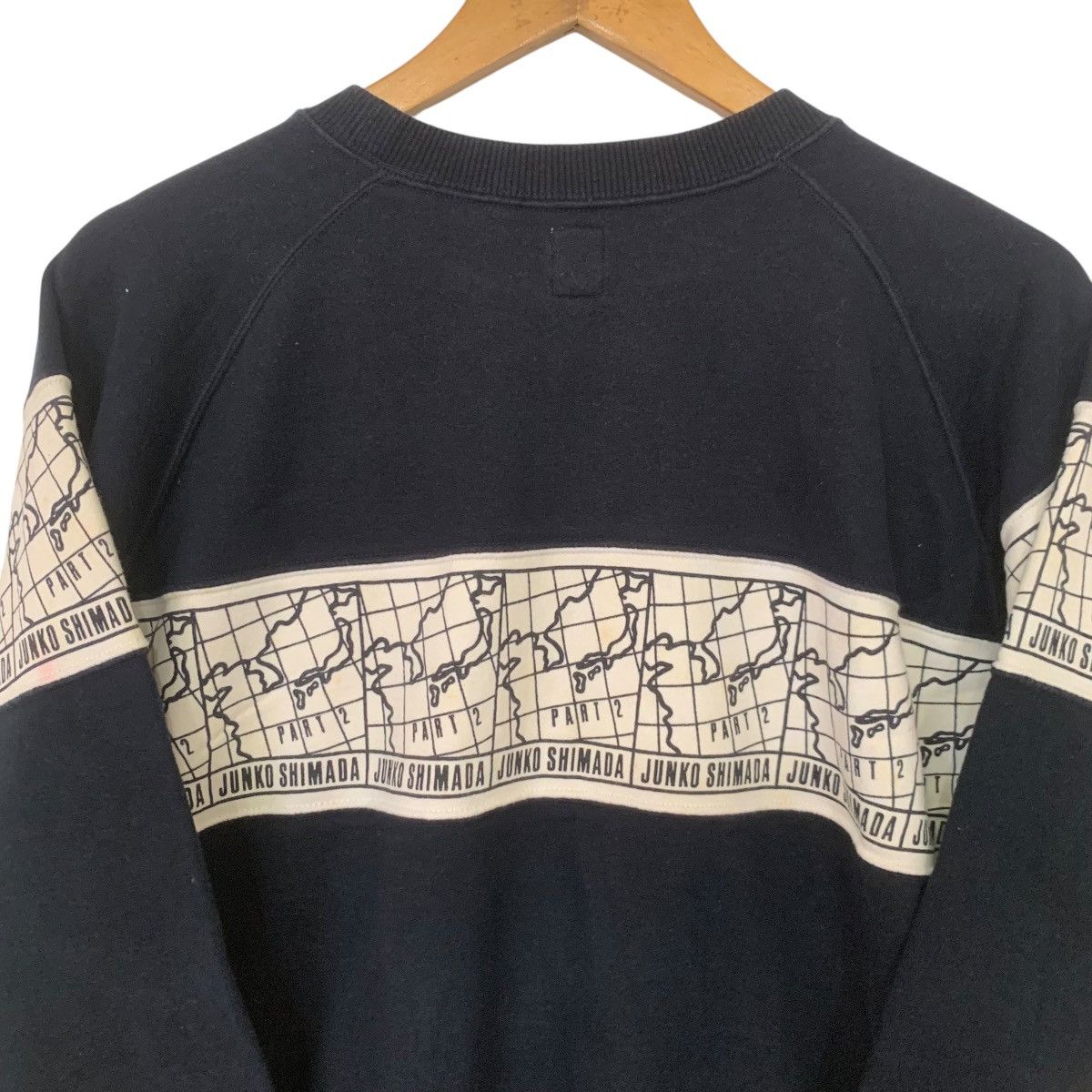 Junko Shimada × Vintage Vintage Junko Shimada Sweatshirt Navy Blue Medium Size US M / EU 48-50 / 2 - 4 Thumbnail