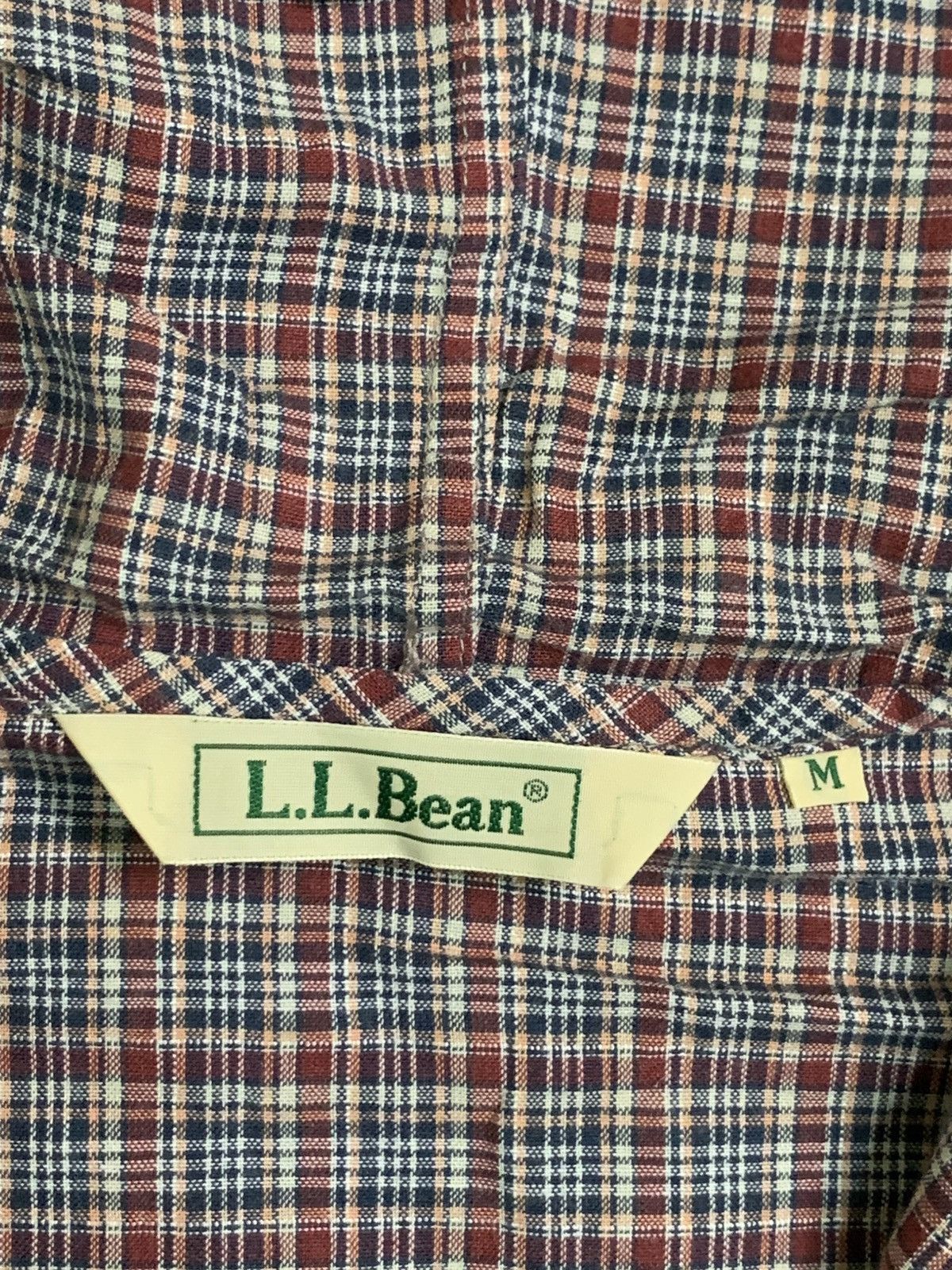 L.L. Bean Rare Design Vintage L.L.Bean Plaid Anorak Jacket Size M / US 6-8 / IT 42-44 - 4 Thumbnail