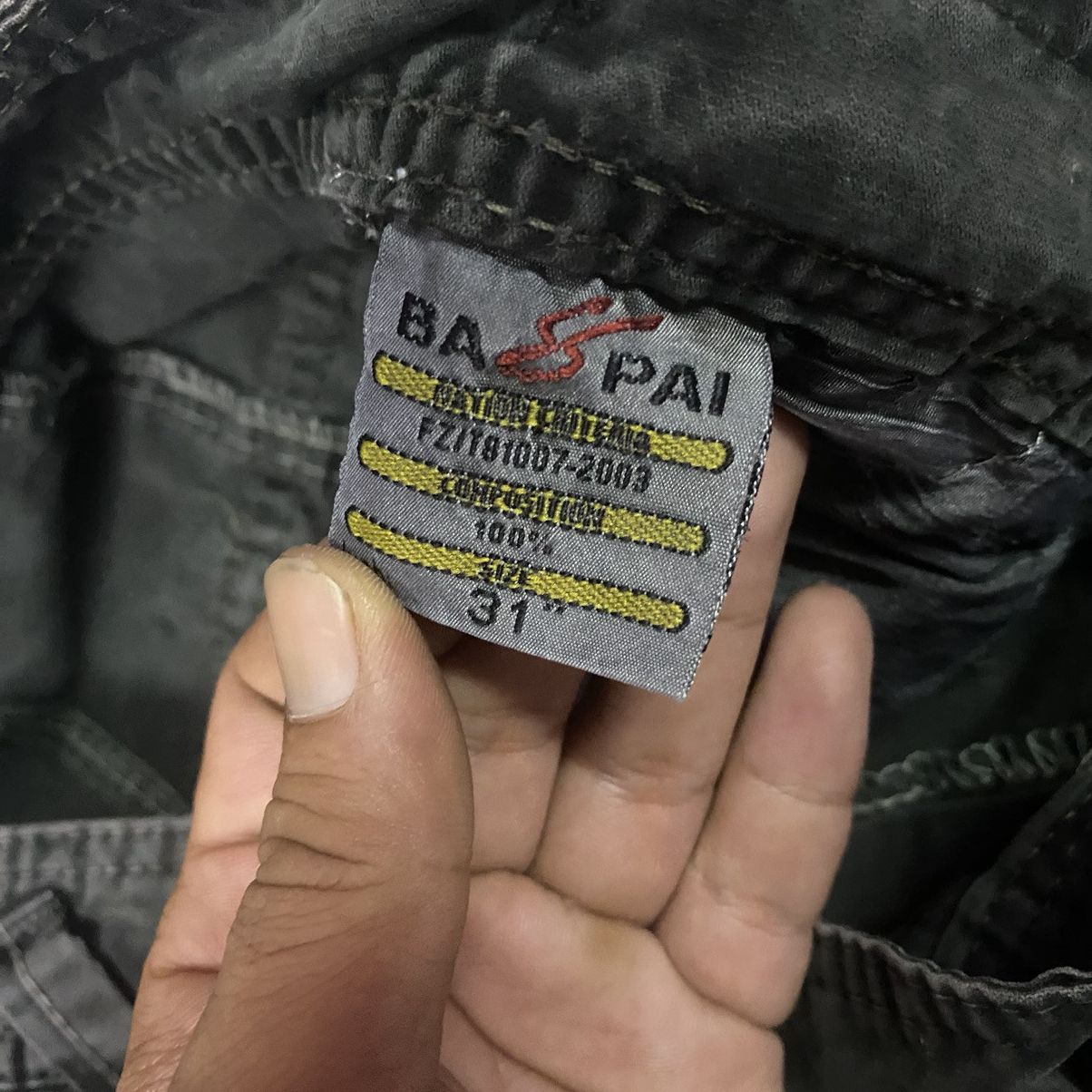 If Six Was Nine × Japanese Brand Vintage Bapai Japanese Faded Punk Parachute Bondage Cargo Size US 31 - 9 Thumbnail
