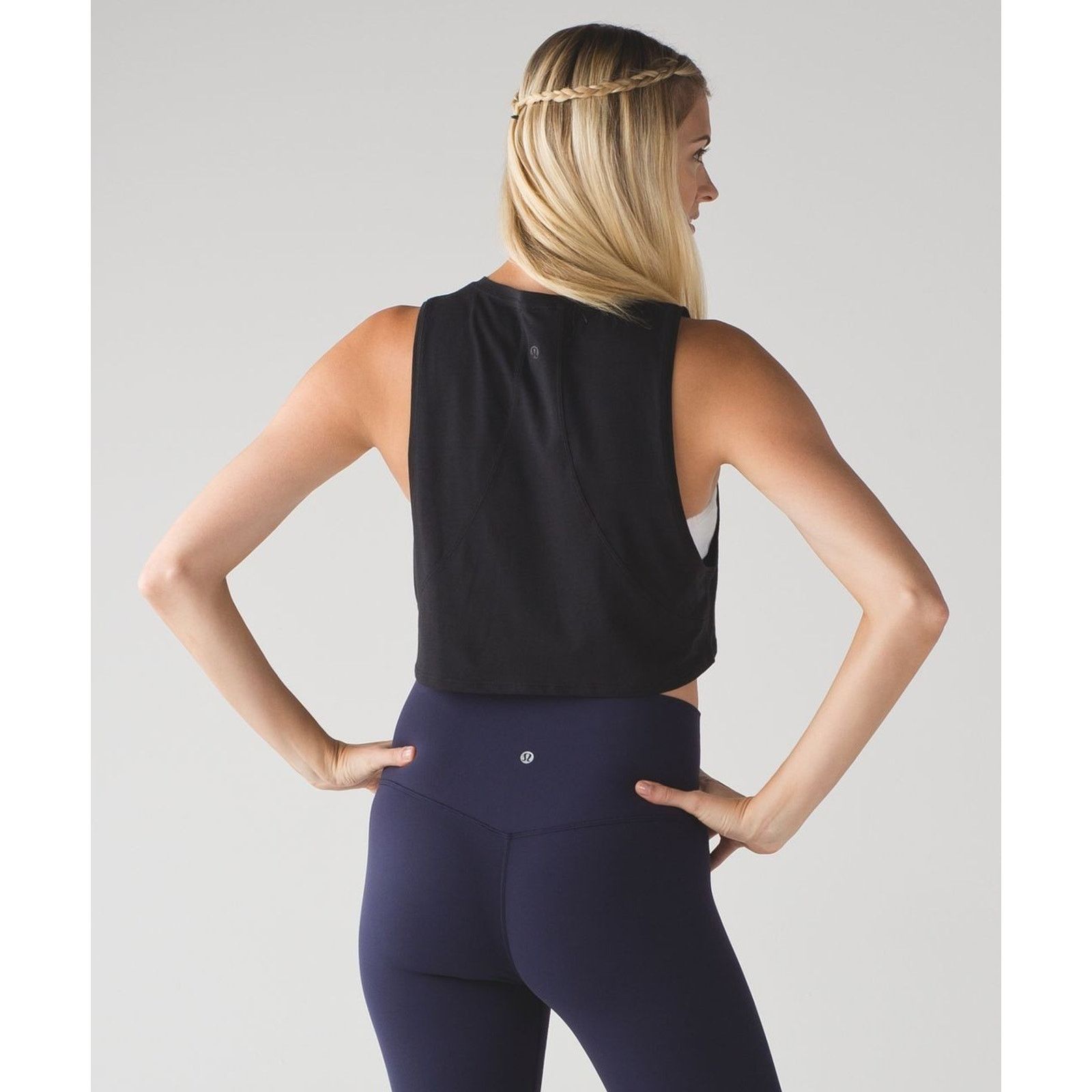 Lululemon Lululemon Muscle Love Crop Tank top Y2K Black Large A003641 Size L / US 10 / IT 46 - 2 Thumbnail