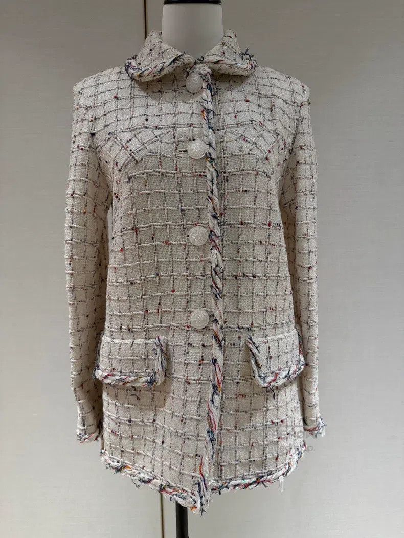 Chanel Chanel Waterfall series pearlescent white coat Size XS / US 0-2 / IT 36-38 - 1 Thumbnail