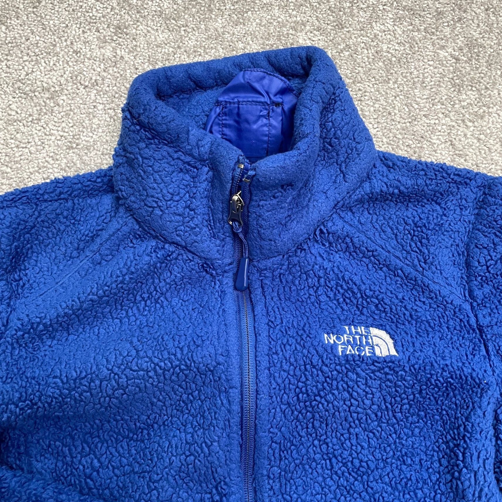 The North Face The North Face Jacket Womens Small Blue Full Zip Pockets Outdoor Hiking | Regular Fit | 1/4 Zip | Pockets | Polyester Lining | Solid Pattern Size S / US 4 / IT 40 - 3 Thumbnail