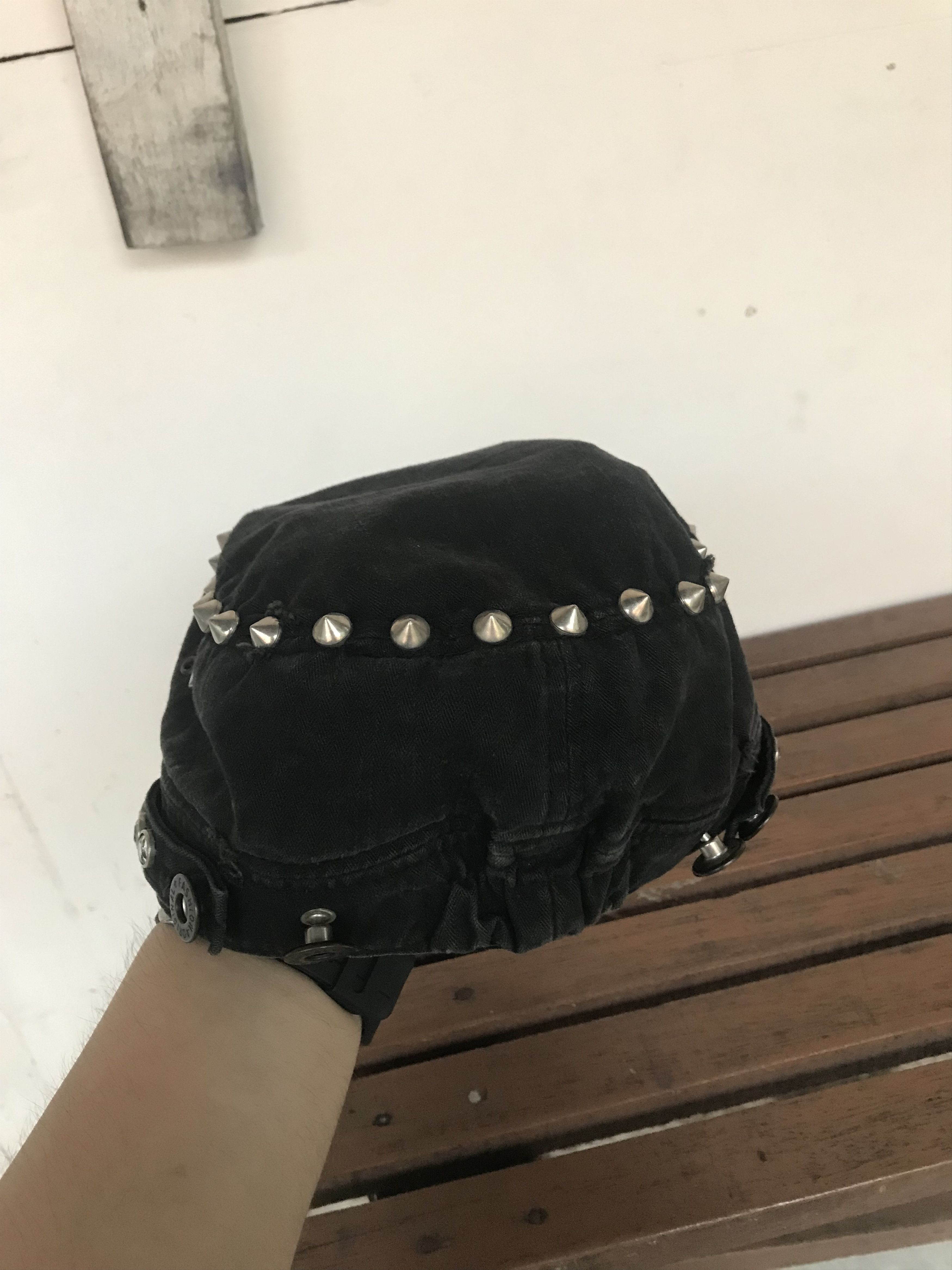 Beauty Beast × If Six Was Nine × Japanese Brand Y2K Distressed Studded Patrol Cap Size ONE SIZE - 4 Thumbnail