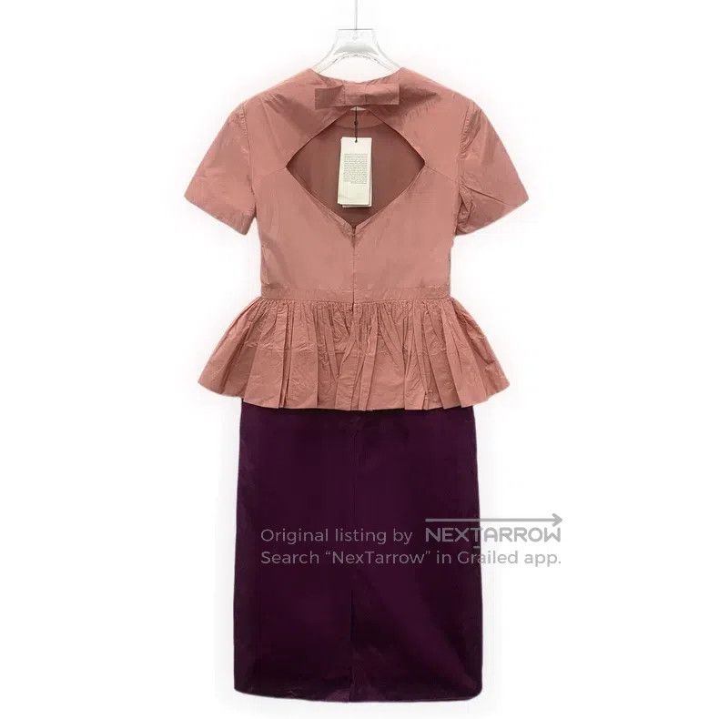 Gucci gucci Colour-blocked mulberry silk round-neck short-sleeve Size XS / US 0-2 / IT 36-38 - 2 Thumbnail