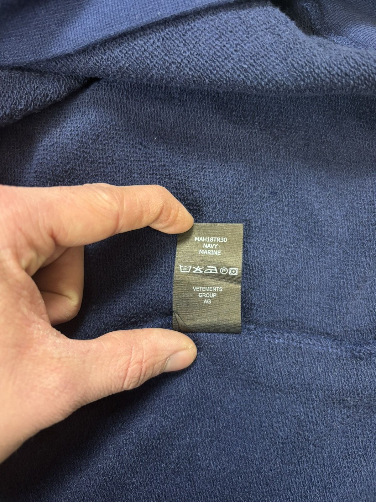 Vetements Vetements Stoner Hoodie, Blue Size US M / EU 48-50 / 2 - 7 Thumbnail