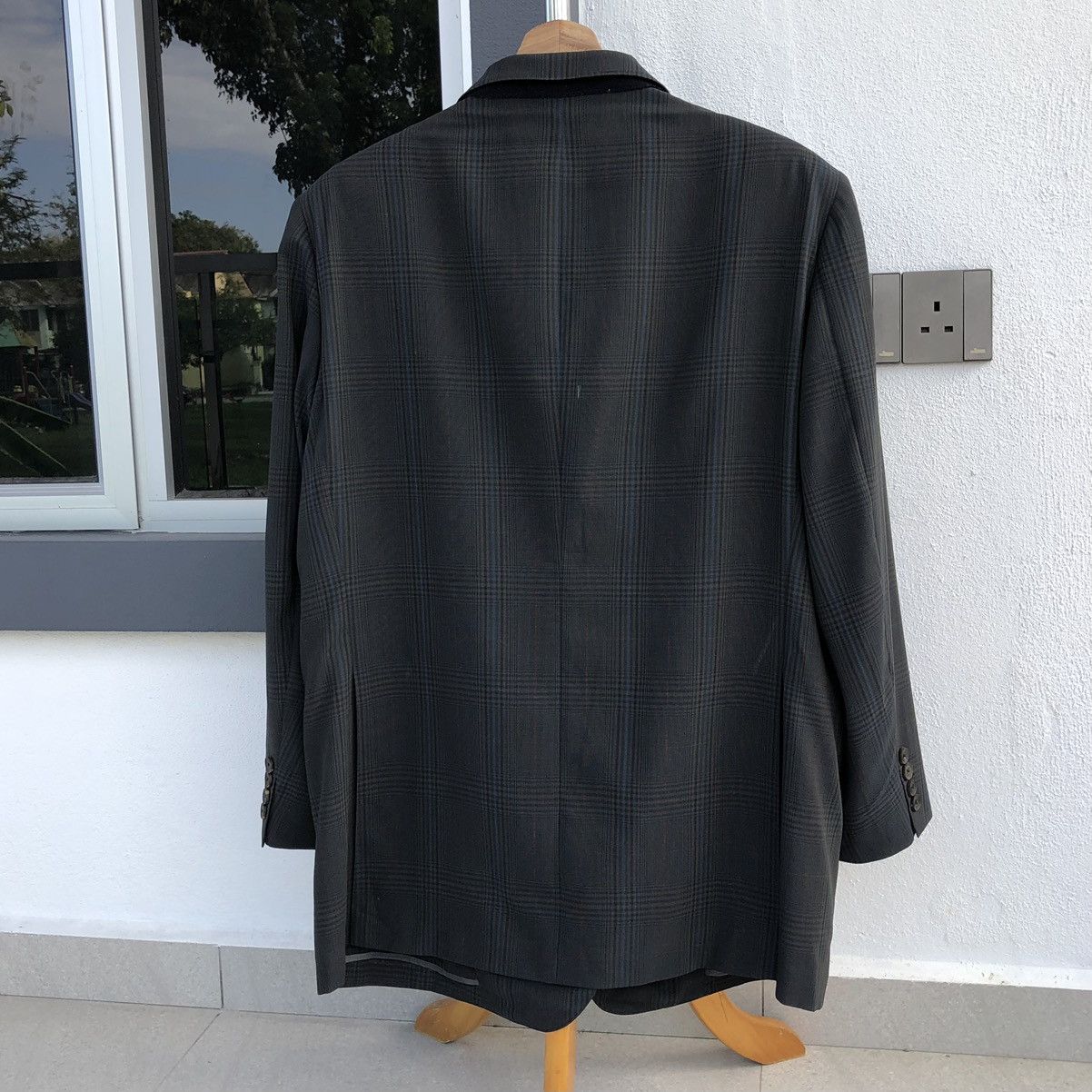 Burberry Vintage Burberrys Prorsum Men’s Checked Wool Blazer / Coat Size 38L - 6 Thumbnail