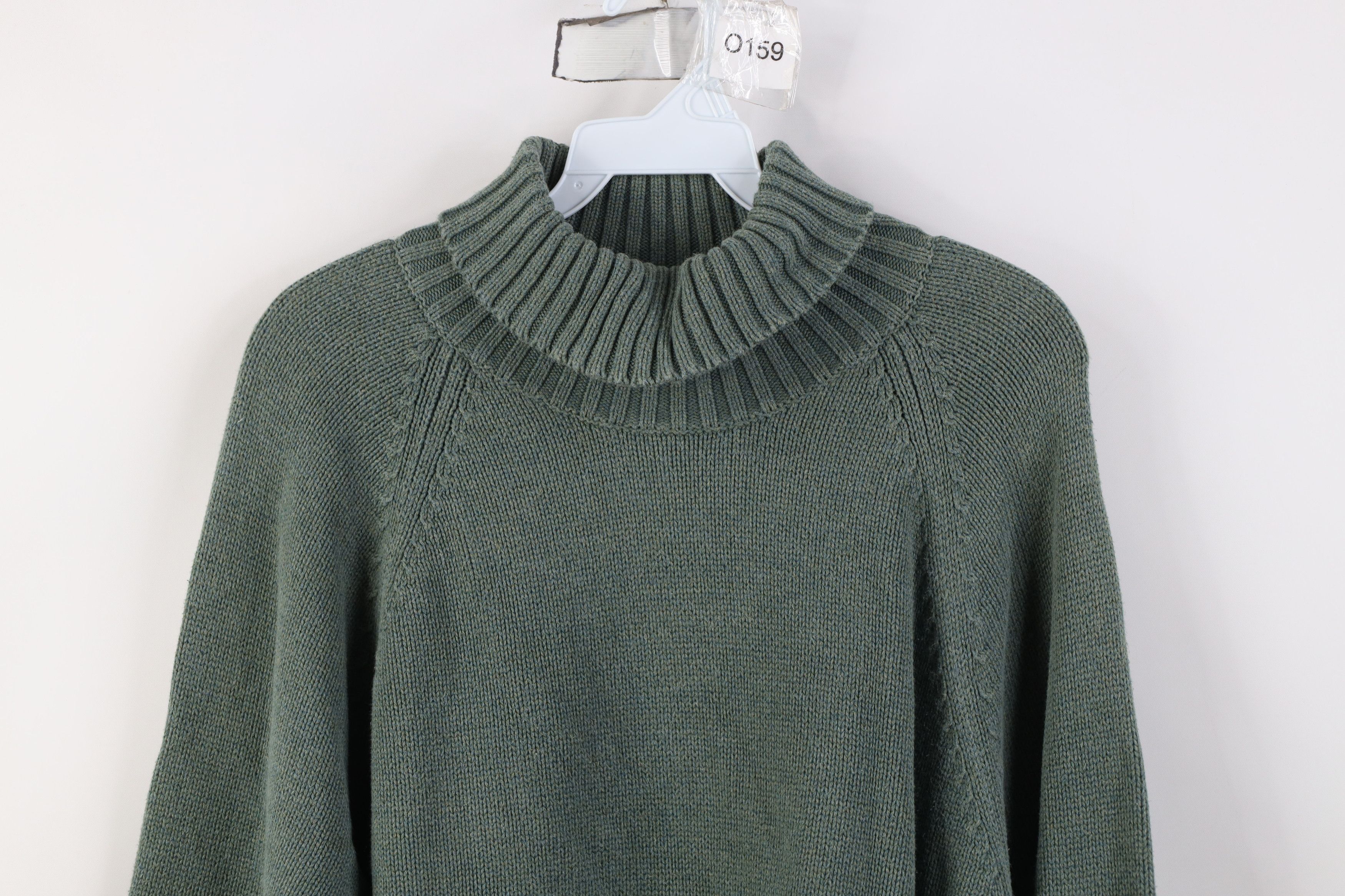 Lands' End Vintage 90s Lands End Ribbed Knit Turtleneck Sweater Japan Size XL / US 12-14 / IT 48-50 - 2 Thumbnail