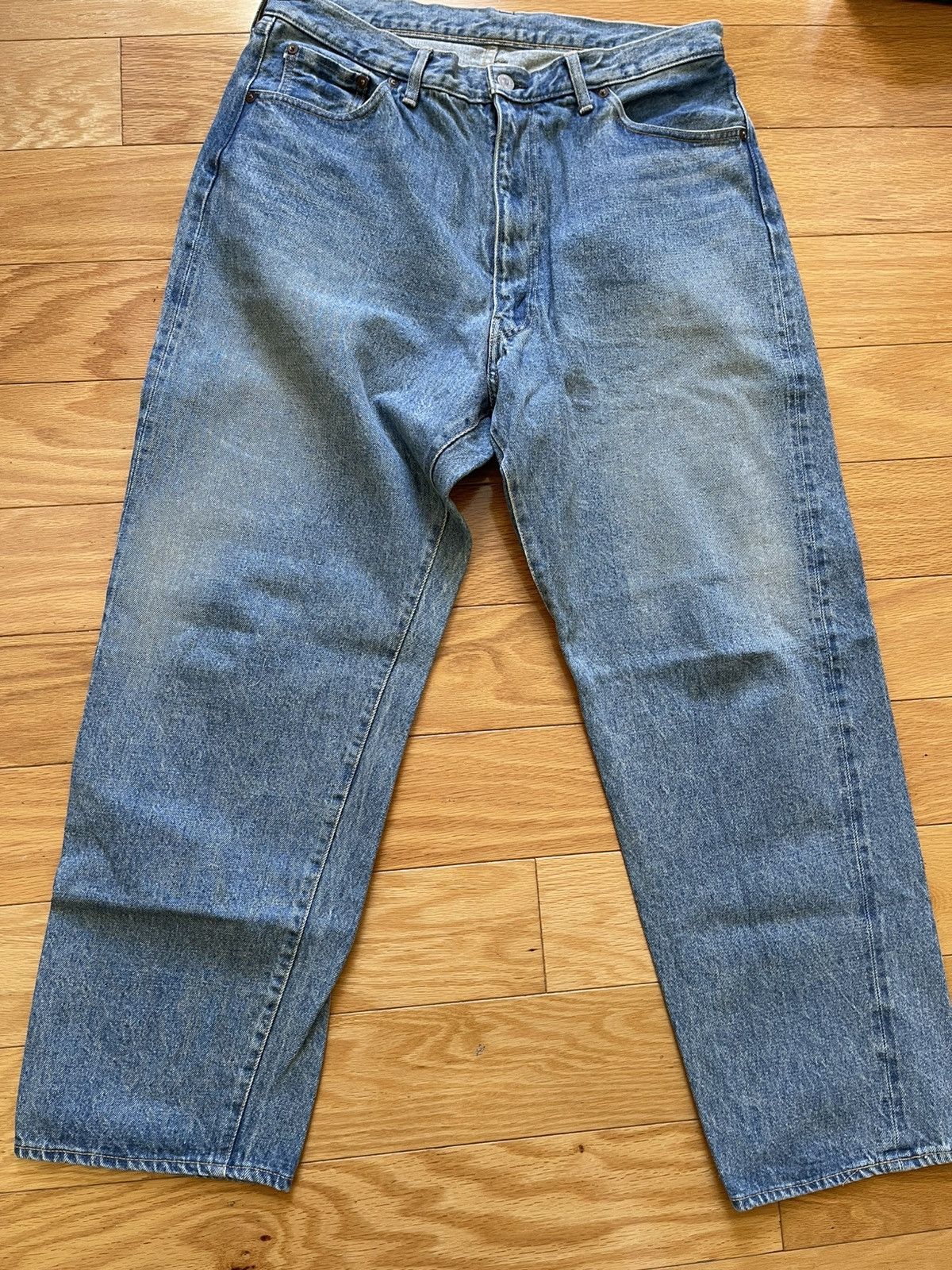 Kaptain Sunshine Kaptain Sunshine Skate Shoecut Denim Pants - Indigo Usedwash Size US 34 / EU 50 - 4 Thumbnail