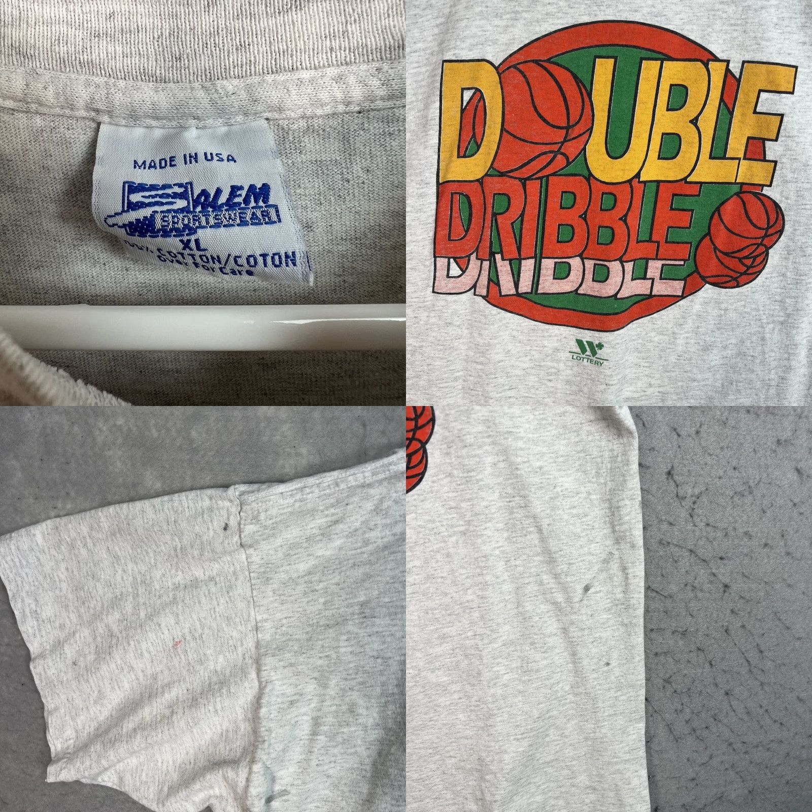 Vintage VINTAGE 1990s Salem Sportswear Seattle Supersonics T Shirt Adult XL Gray Mens Basketball NBA Graphic Tee Size US XL / EU 56 / 4 - 8 Thumbnail