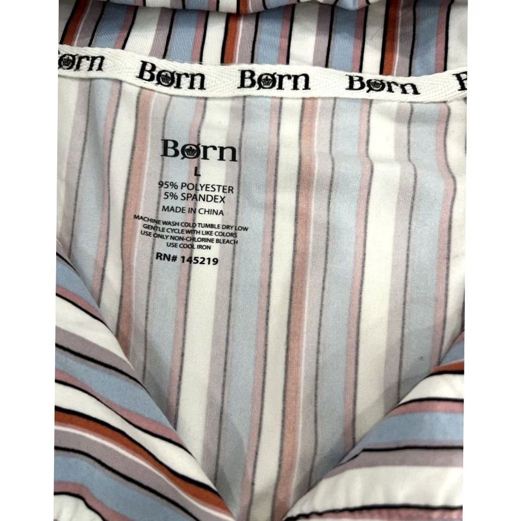 Born Born Pajama Top Women's Large Striped Size L / US 10 / IT 46 - 4 Thumbnail
