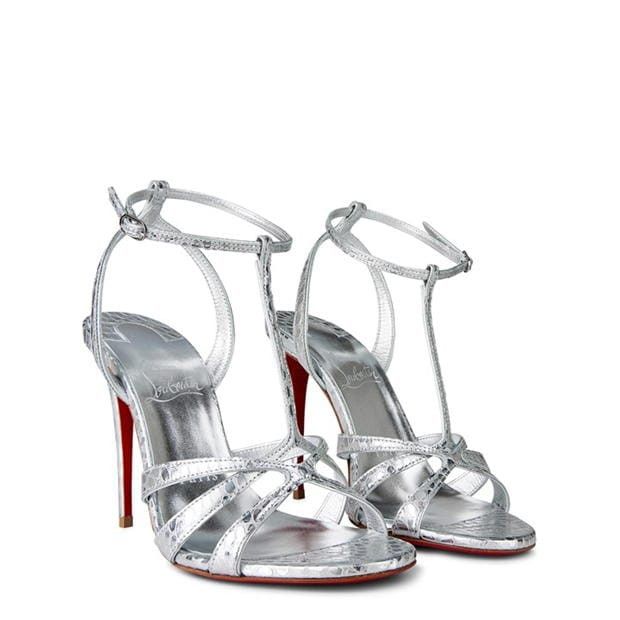 Christian Louboutin Tangueva 100m Strappy Sandals Size US 7 / IT 37 - 4 Thumbnail