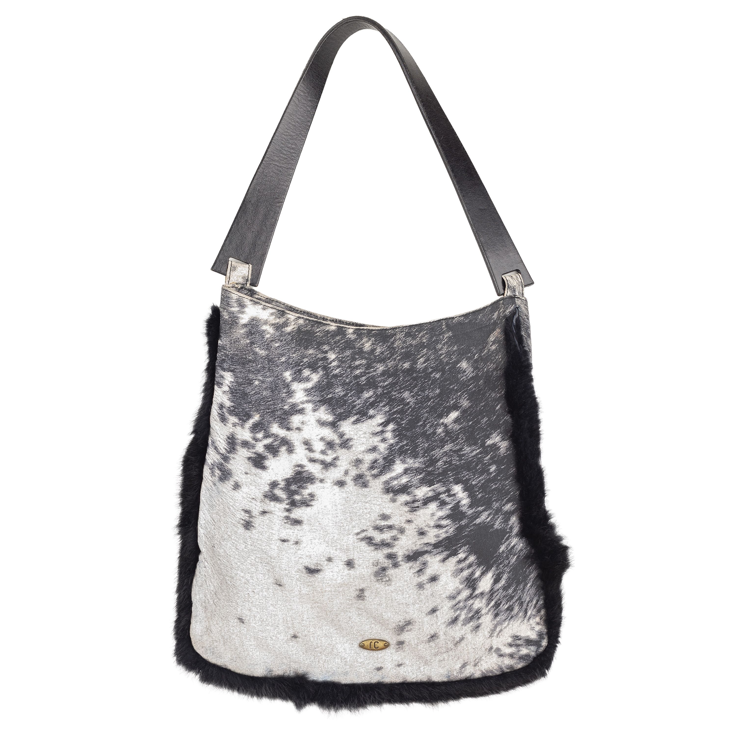 Roberto Cavalli Roberto Cavalli Animal Print Faux Fur Trim Bag Size ONE SIZE - 1 Thumbnail