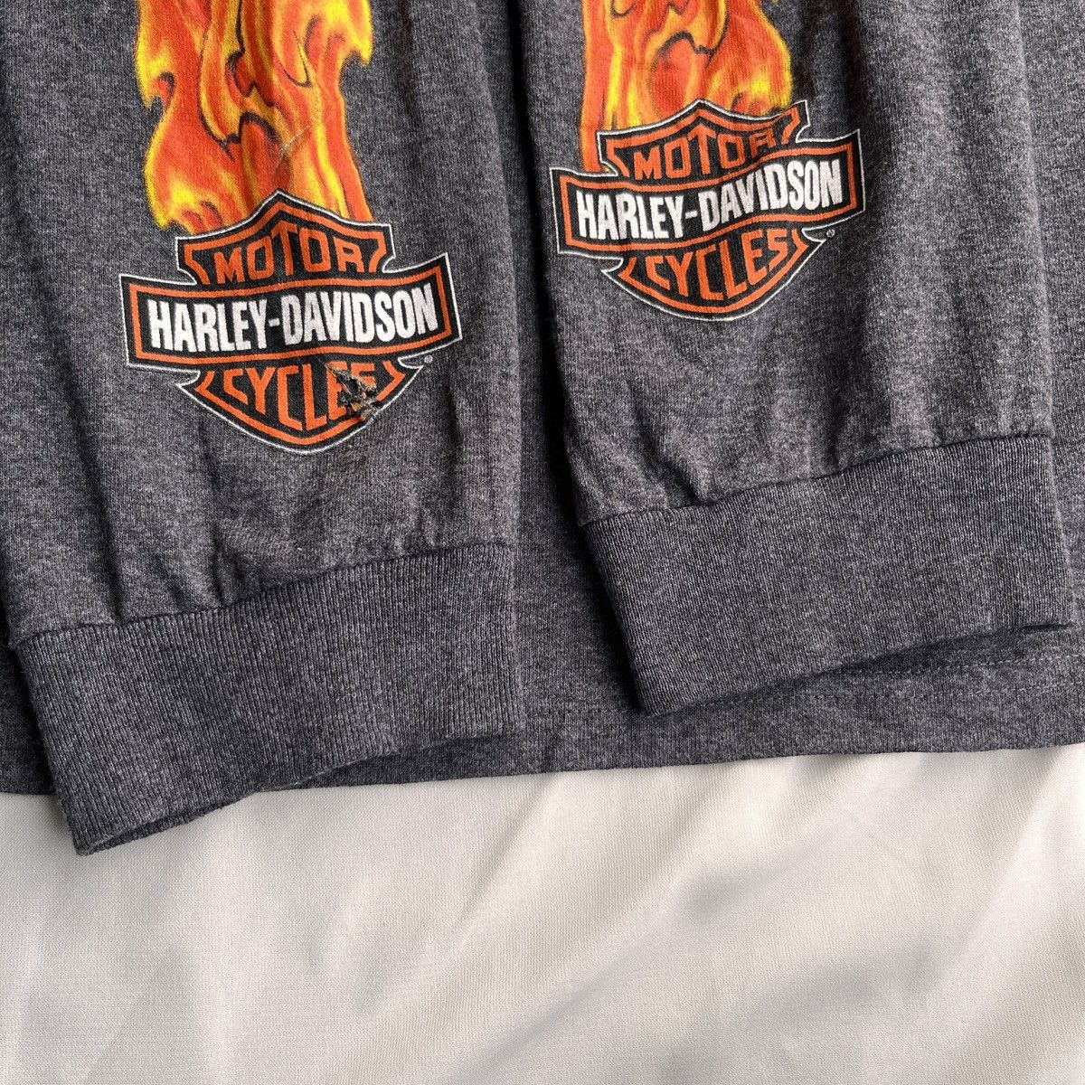 Harley Davidson Harley Davidson Flame Long Sleeve 2009 Size US XXL / EU 58 / 5 - 12 Thumbnail