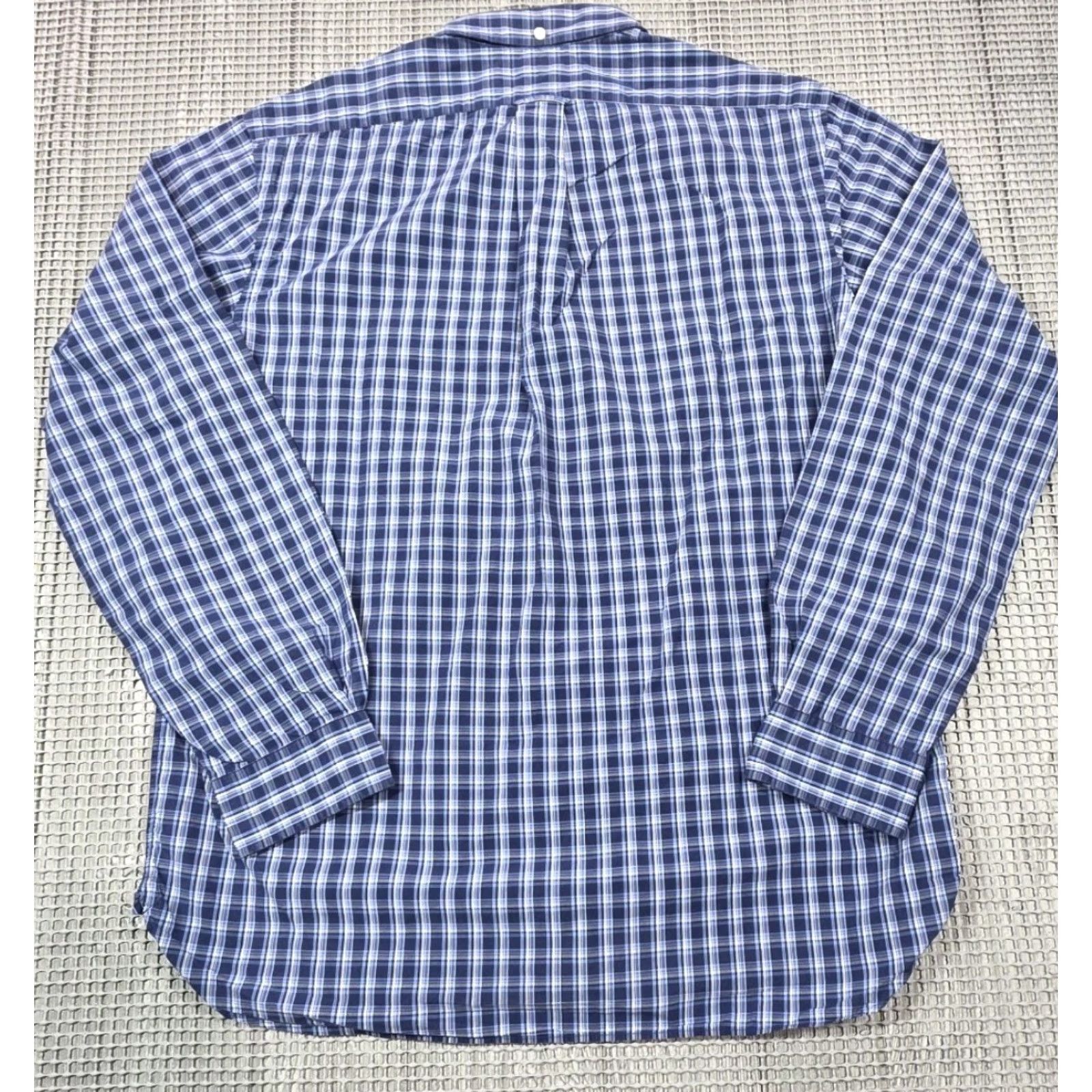 Polo Ralph Lauren VINTAGE Polo Ralph Lauren Button-Up Shirt Men L Blue Plaid Classic Fit Long Sleeve Polo Ralph Lauren Blaire Size US L / EU 52-54 / 3 - 6 Thumbnail