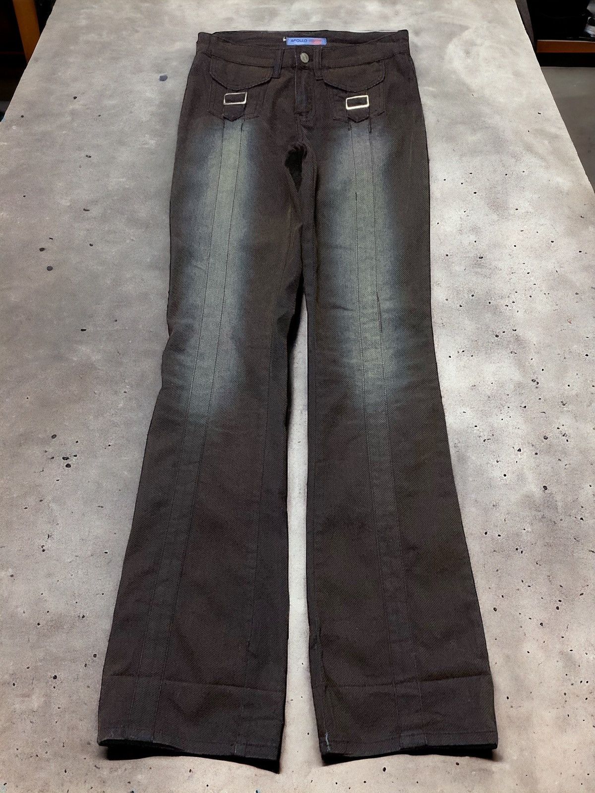 Apollo Muddy Parachute Flared Stacked Pants