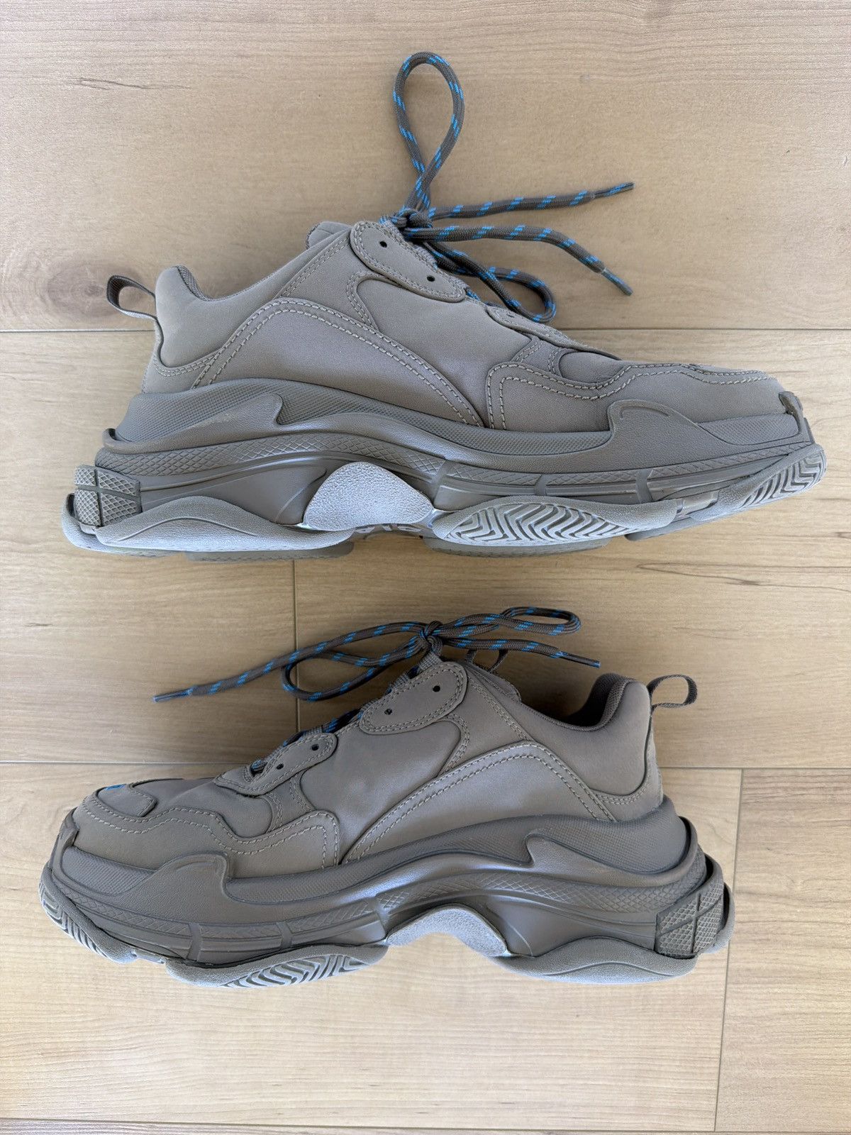 Balenciaga Balenciaga Triple S Sneakers – Taupe/Blue – EU 42 Size US 9 / EU 42 - 2 Thumbnail