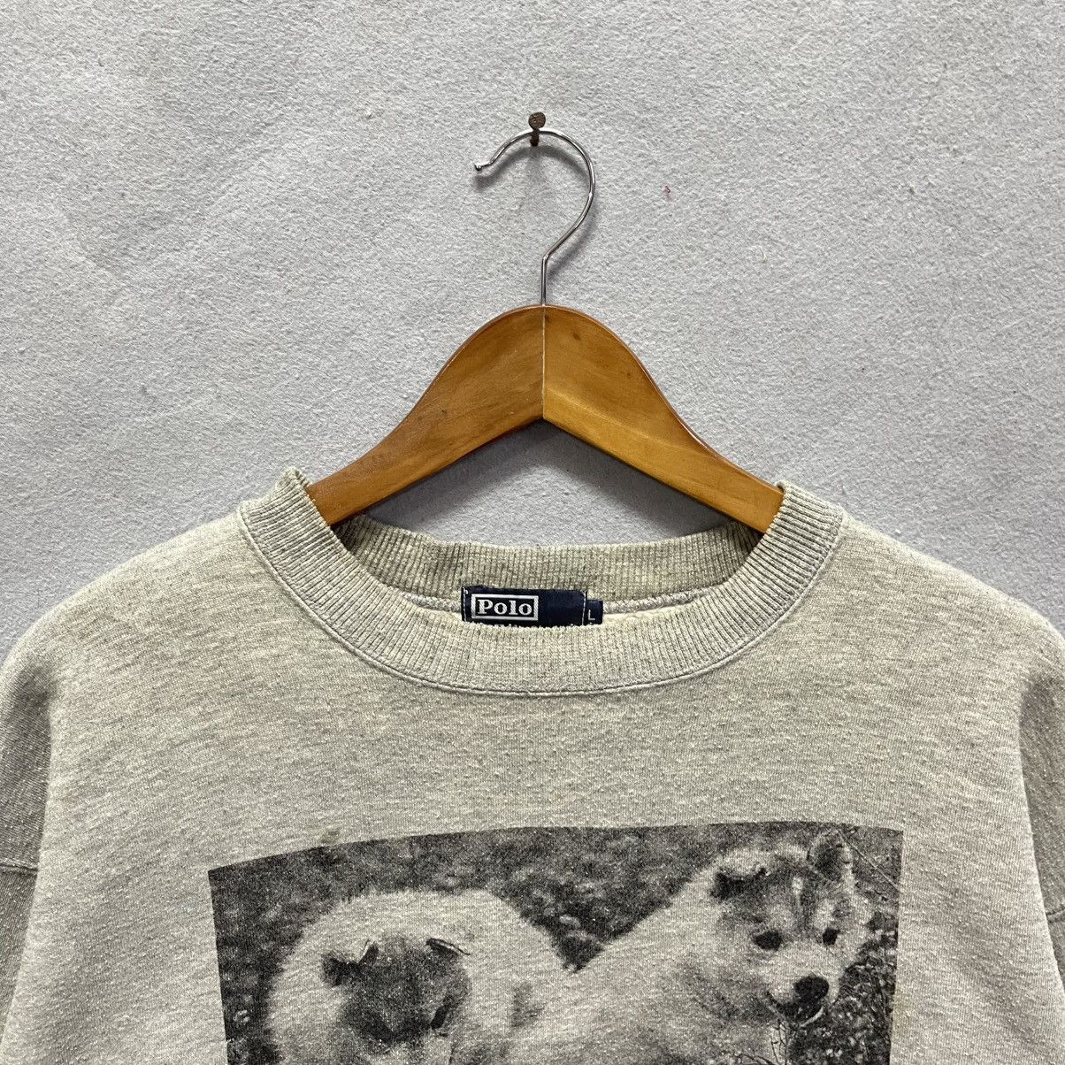 Vintage Vintage Polo by Polo Ground Wolf Graphic Sweatshirt Size US L / EU 52-54 / 3 - 2 Thumbnail