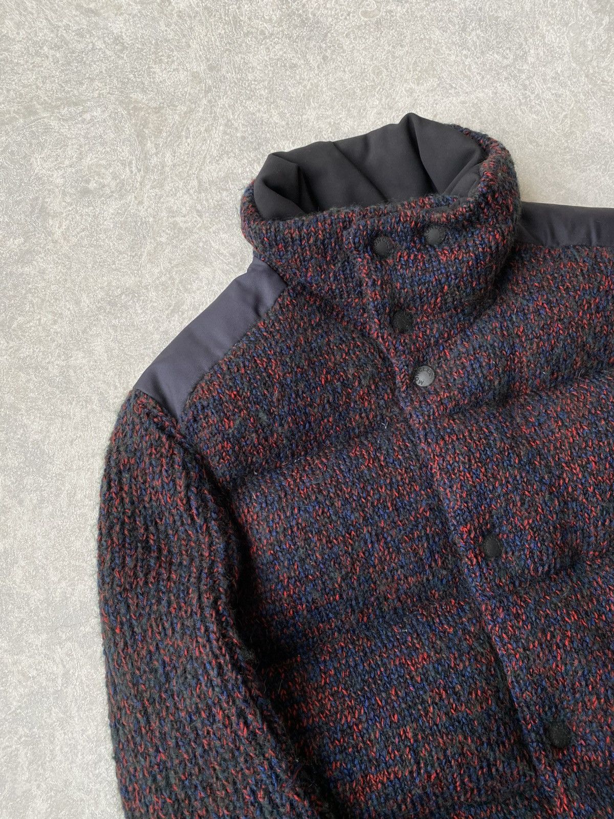 Moncler Moncler Grenoble $4500 Hybrid Tweed Knit Down Jacket Size US XL / EU 56 / 4 - 8 Thumbnail