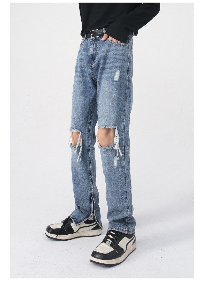 Japanese Brand × Vintage High street trend retro washed ripped jeans Size US 32 / EU 48 - 5 Thumbnail