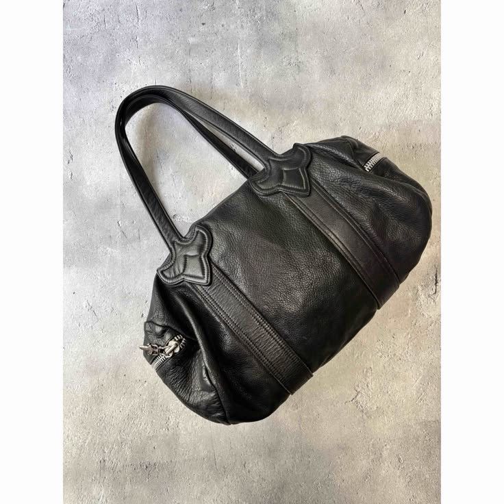 Chrome Hearts CH Duffle Tiny Leather Boston Bag Size ONE SIZE - 1 Thumbnail