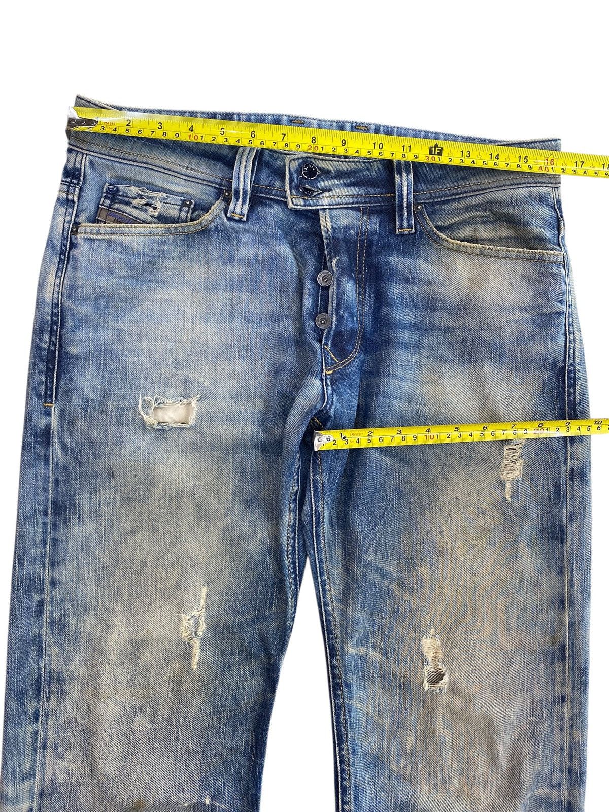 Diesel Diesel Mud Wash Distressed Style Straight Cut Denim Size US 32 / EU 48 - 5 Thumbnail