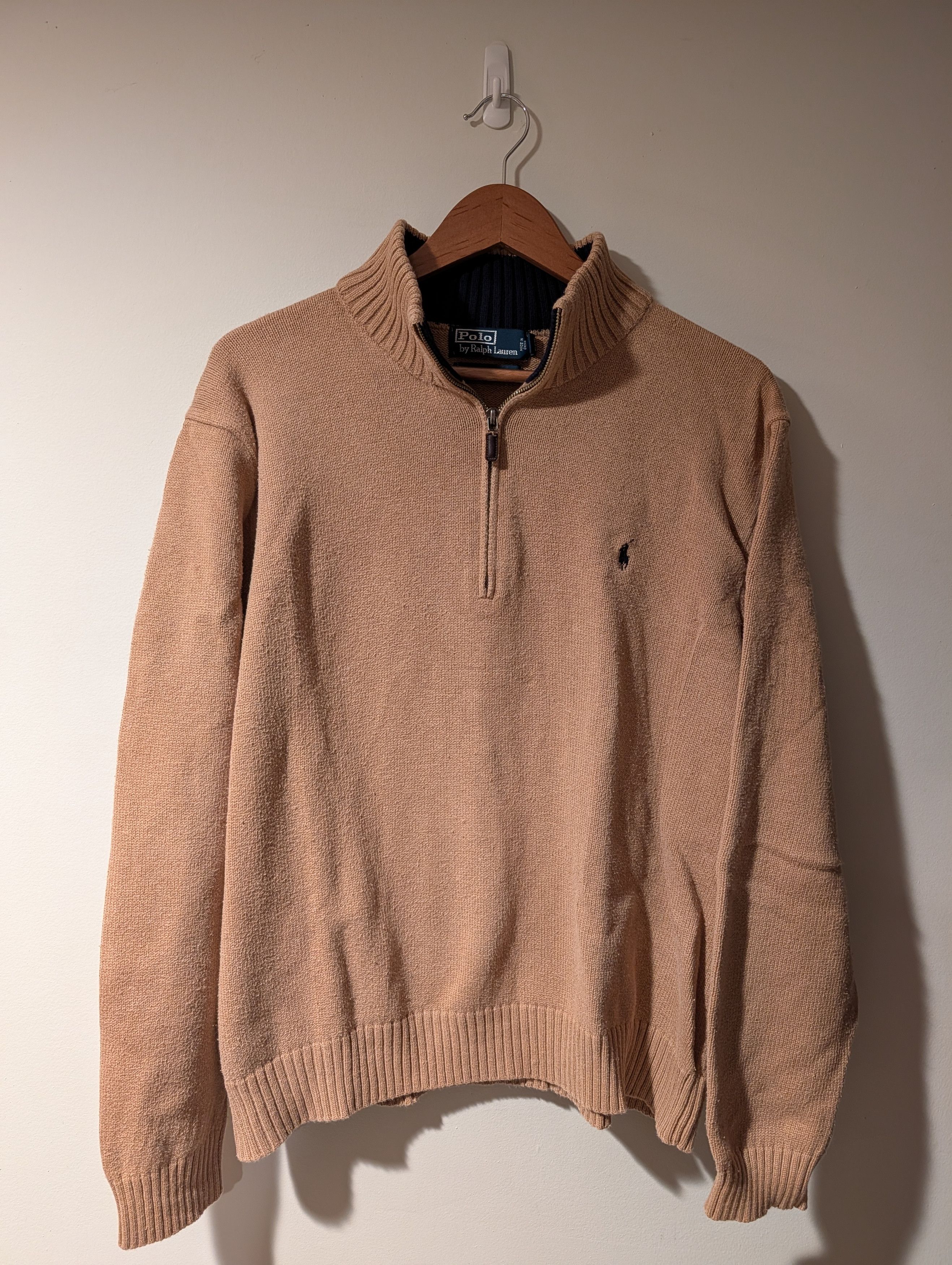 Polo Ralph Lauren POLO RALPH LAUREN SWEATER QUARTER ZIP Cotton - ships free! Size US XXL / EU 58 / 5 - 1 Thumbnail