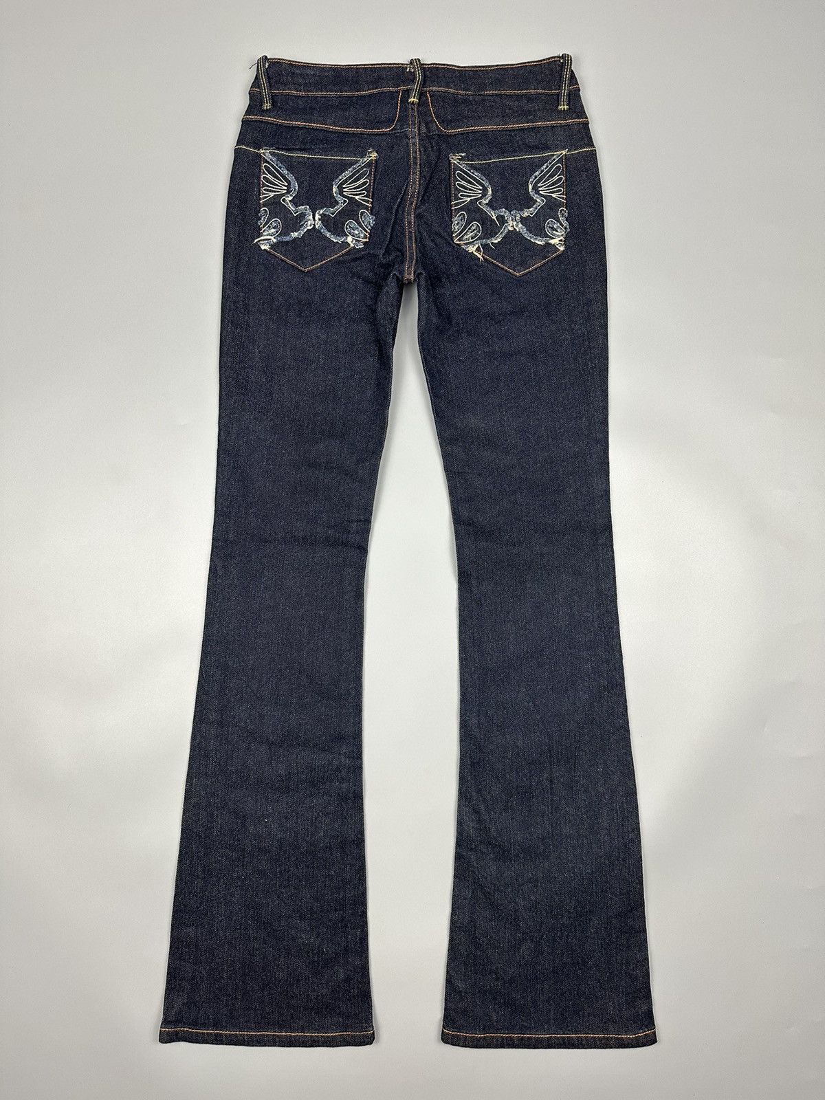 If Six Was Nine × Le Grande Bleu (L.G.B.) 🔥Flared Sick🔥 Et Boice Embroidery Flared Denim Size US 28 / EU 44 - 2 Thumbnail