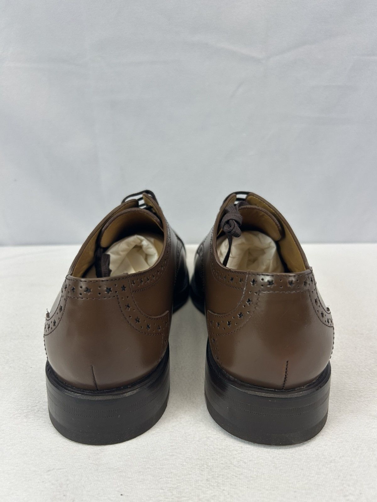 Gucci GUCCI Rooster Brogue Leather Derby Shoes Size US 9 / EU 42 - 9 Thumbnail