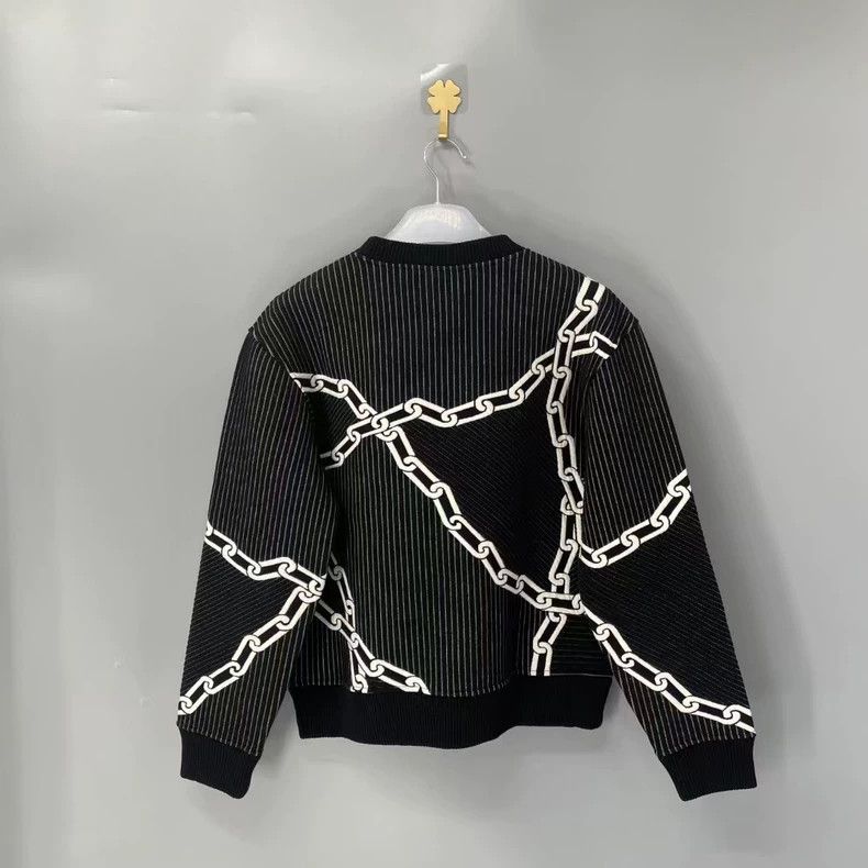 Louis Vuitton Louis Vuitton Striped chain logo sweatshirt 2501-Nextarrow Size US M / EU 48-50 / 2 - 2 Thumbnail