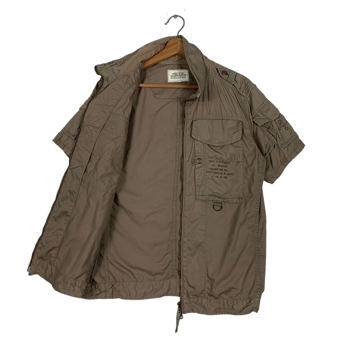 Avirex AVIREX Army Air Field Short Sleeve Zipper Jacket #0103-C6 Size US M / EU 48-50 / 2 - 10 Thumbnail