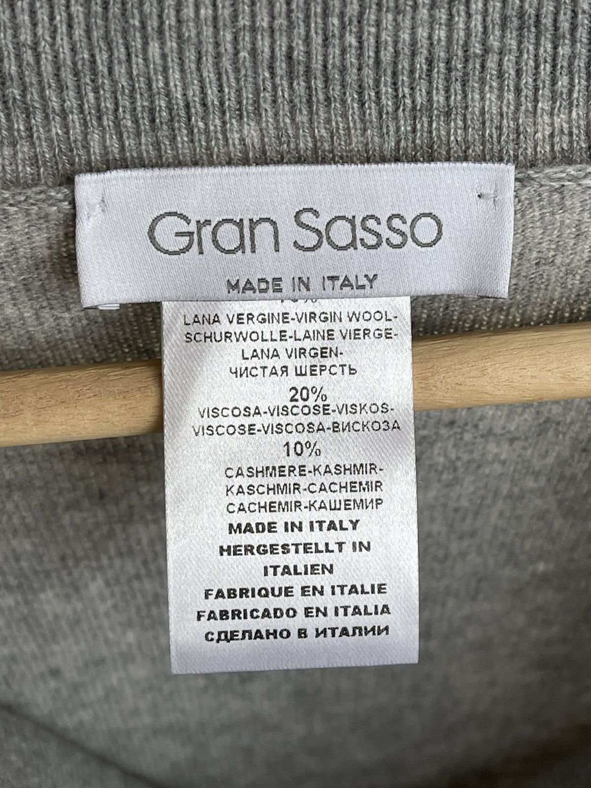 Gran Sasso Gran Sasso Wool Viscose Cashmere Cowl Neck Jumper Sweater Size XL / US 12-14 / IT 48-50 - 6 Thumbnail