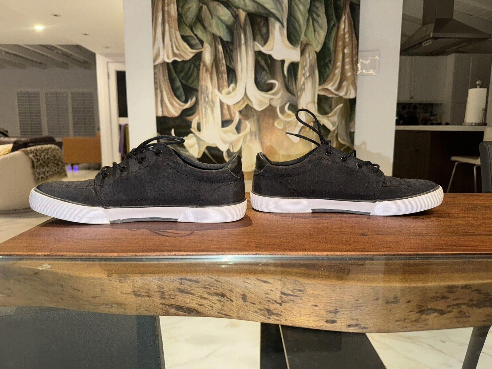 Designer Mens Black Canvas Casual Shoes Size 11 Size US 11 / EU 44 - 3 Thumbnail