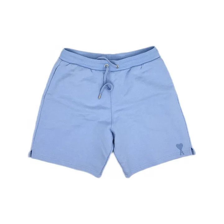 AMI AMIPARIS Casual Blue Logo Embroidered Shorts -2507 Size US 36 / EU 52 - 2 Thumbnail