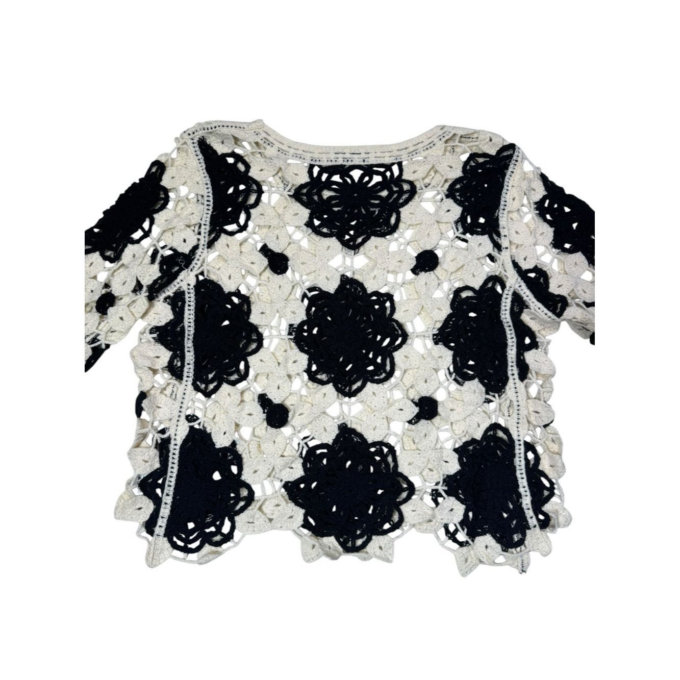 Other NWT New Hippie Nomad Crochet Cropped Sweater Size 2X Size XXL / US 16-18 / IT 52-54 - 5 Thumbnail