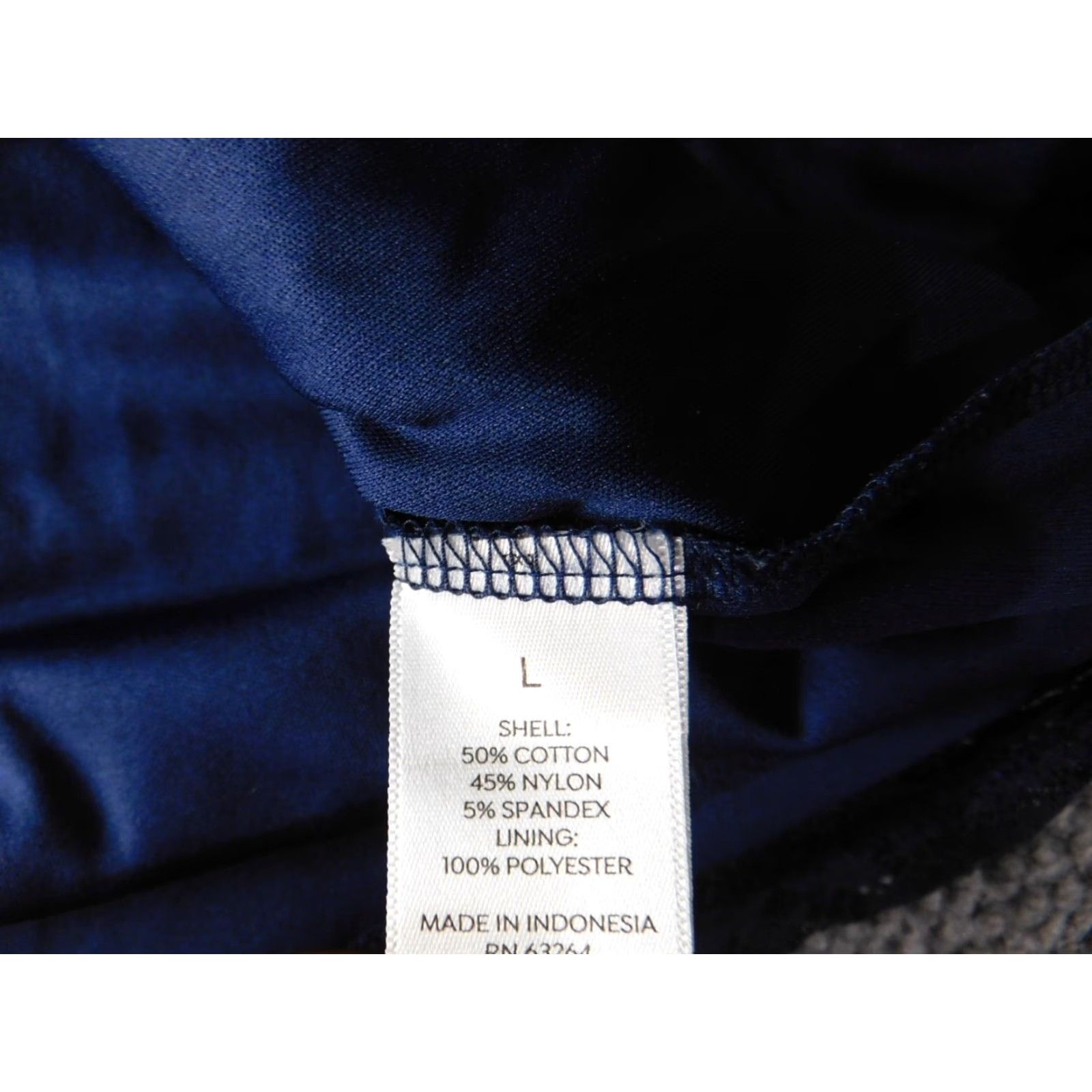 Vintage Westport Womens Blouse L Blue Crew Neck Pullover Stretch Ruffles Short to Long Sleeve Casual Top Size L / US 10 / IT 46 - 7 Thumbnail