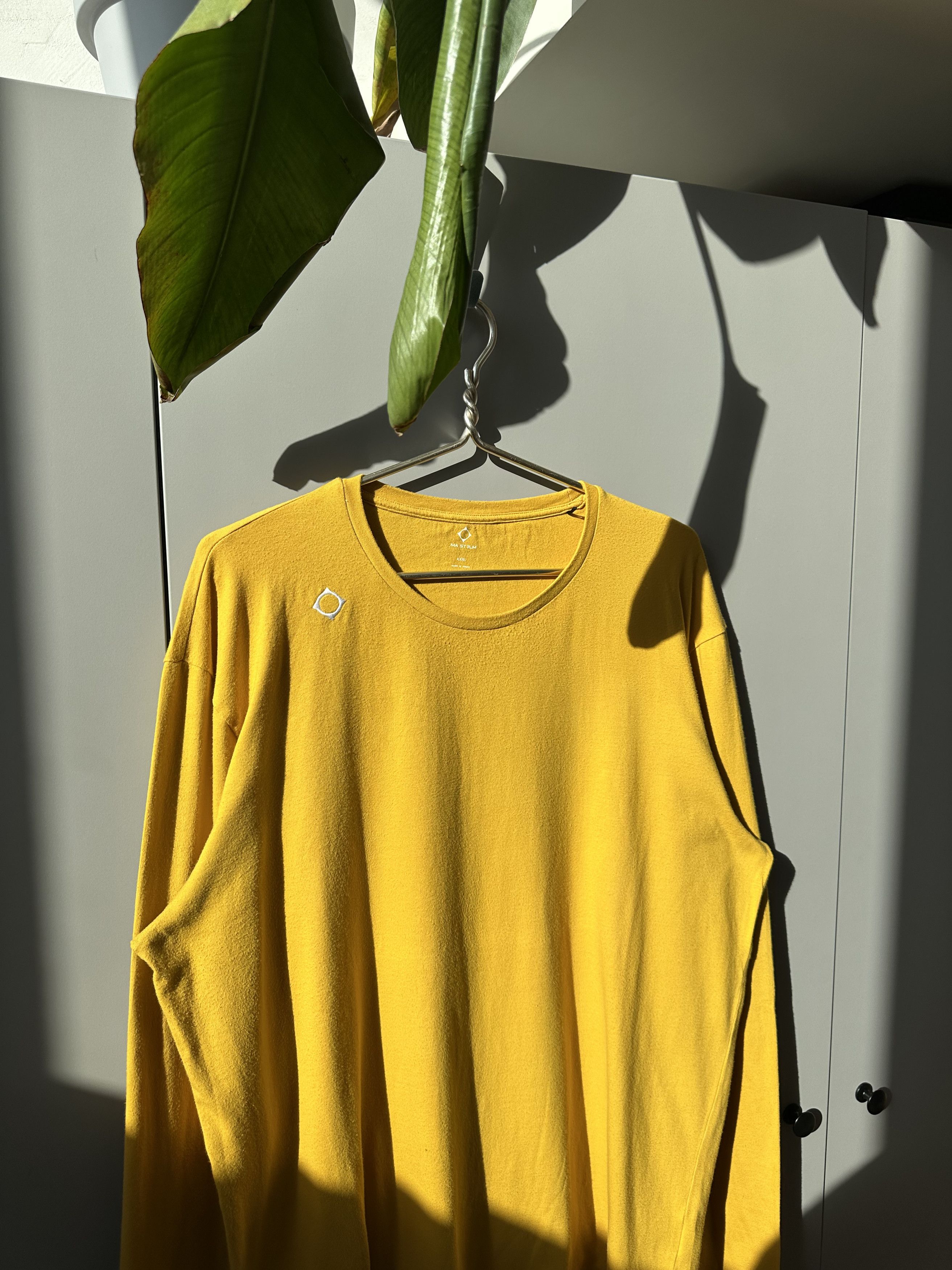 MA.STRUM Ma.Strum Yellow Long Sleeve T-Shirt XXL Size US XL / EU 56 / 4 - 4 Thumbnail