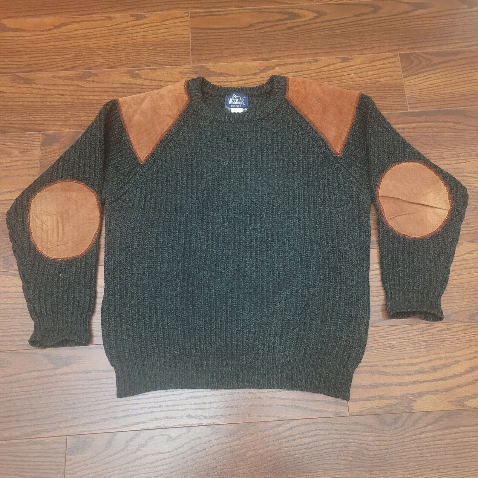 Woolrich Woolen Mills Vintage Woolrich Mens Sweater Green Large Wool Blend Patch Size US L / EU 52-54 / 3 - 1 Thumbnail
