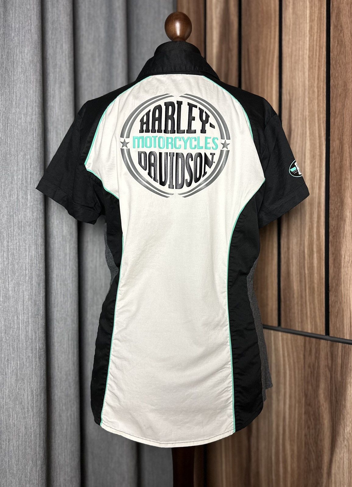 Harley Davidson × Vintage Vintage Harley-Davidson Bike Logo Shirt Racing Women's M Size M / US 6-8 / IT 42-44 - 2 Thumbnail