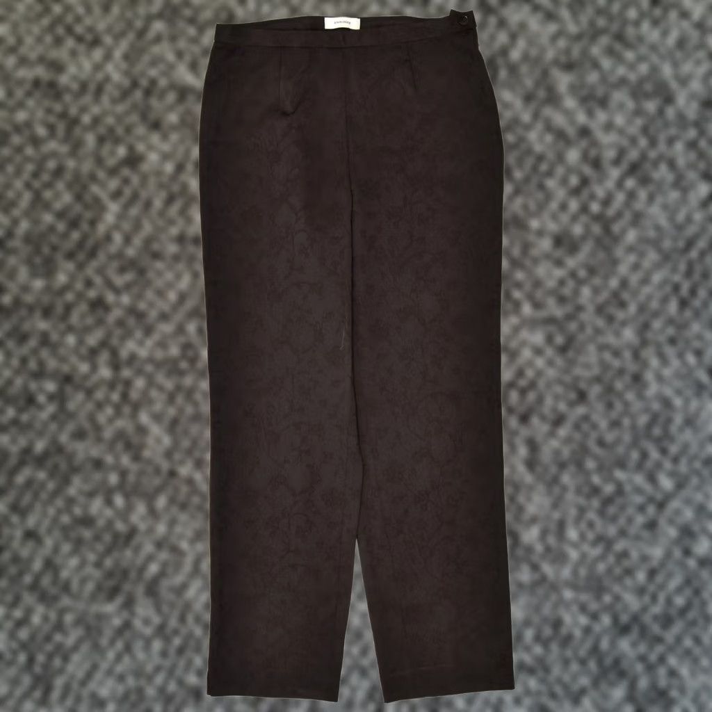 Vintage ESOLOGUE Womens High Waist Trousers IT 46 Large W30 L28 Brown Designer Size 36" / US 14 / IT 50 - 1 Thumbnail