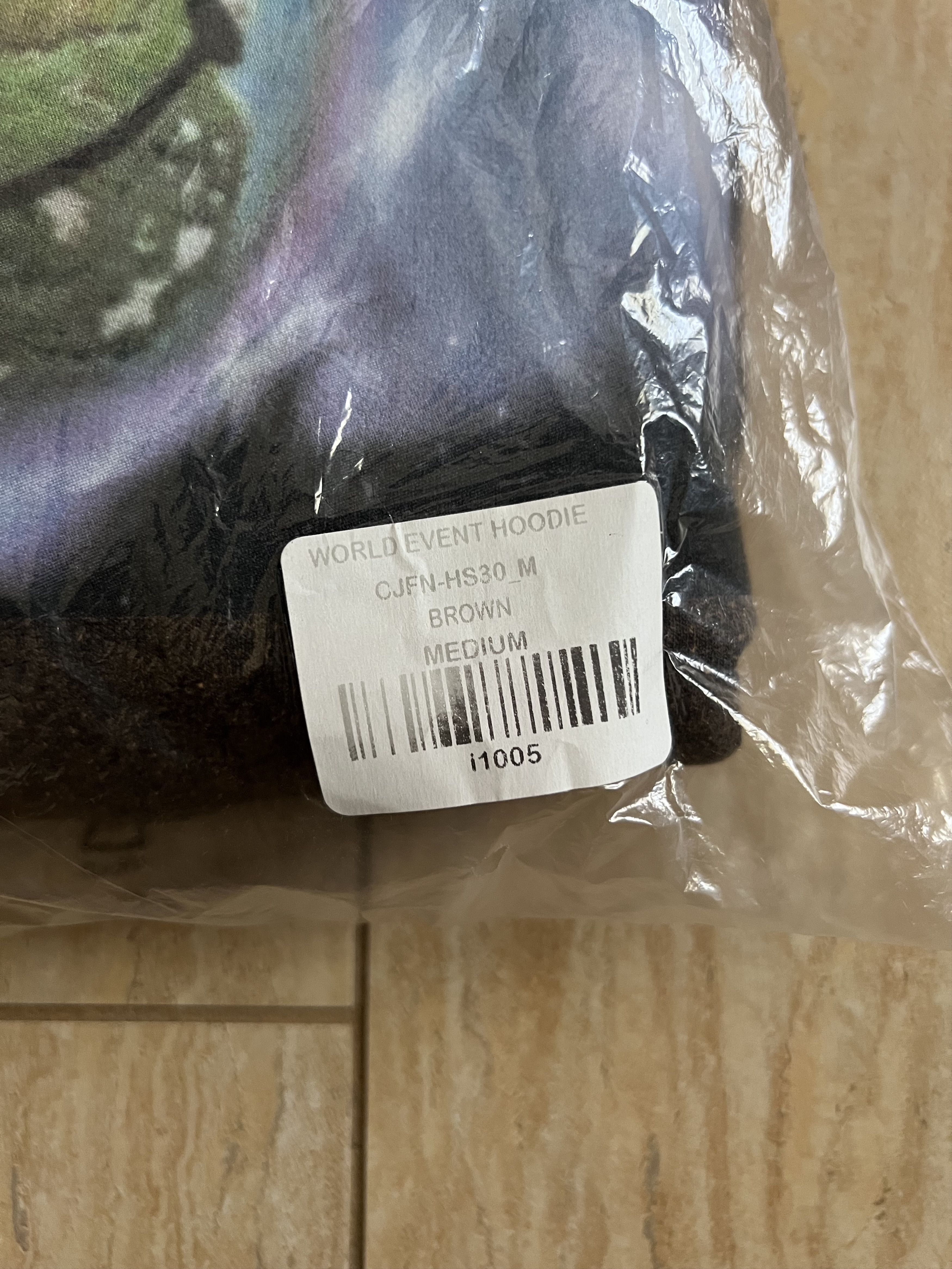 Travis Scott Travis Scott Cactus Jack World Event Bleached Black Hoodie M Size US M / EU 48-50 / 2 - 4 Thumbnail