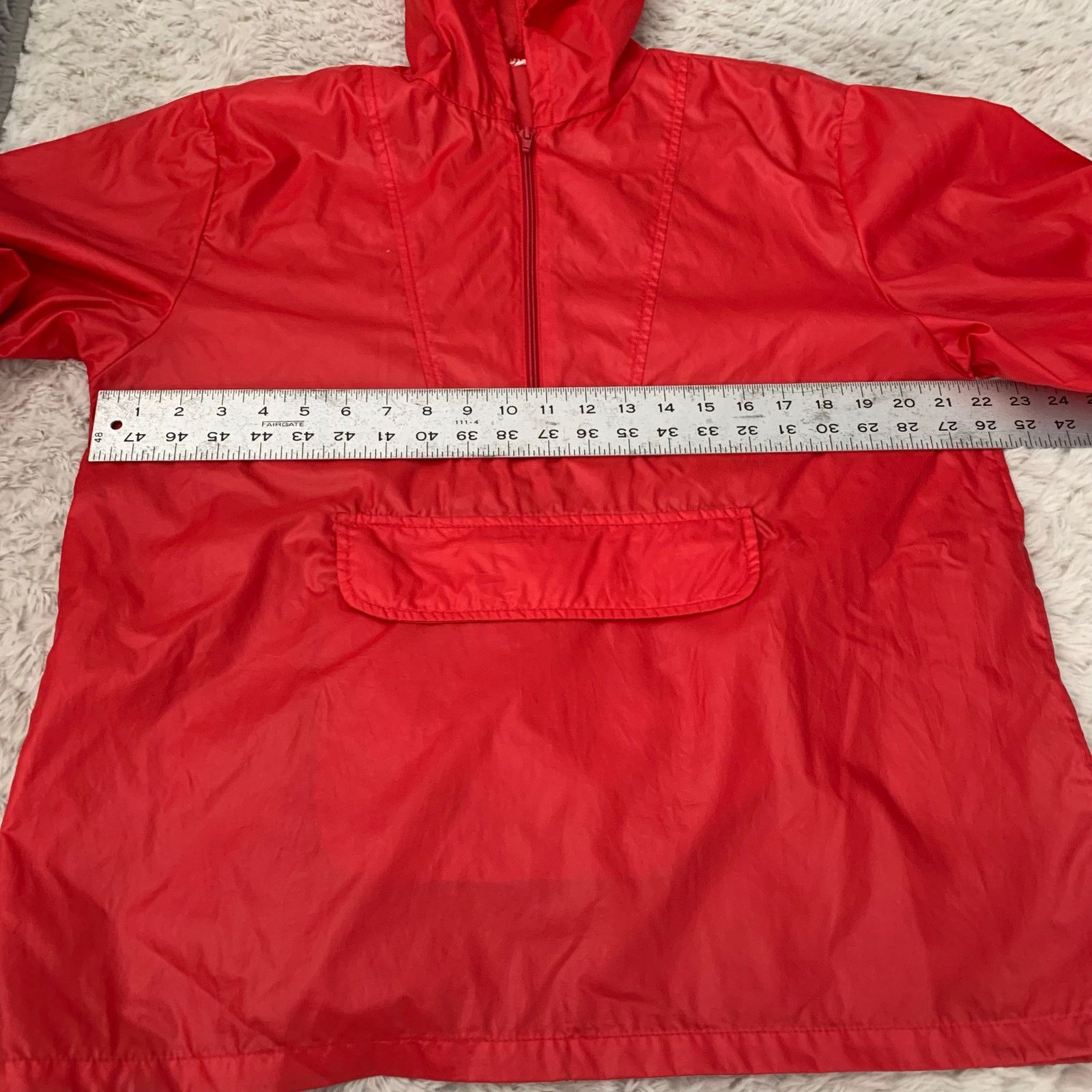Gap Vintage 1980s Gap Red Windbreaker Poncho Size US M / EU 48-50 / 2 - 4 Thumbnail