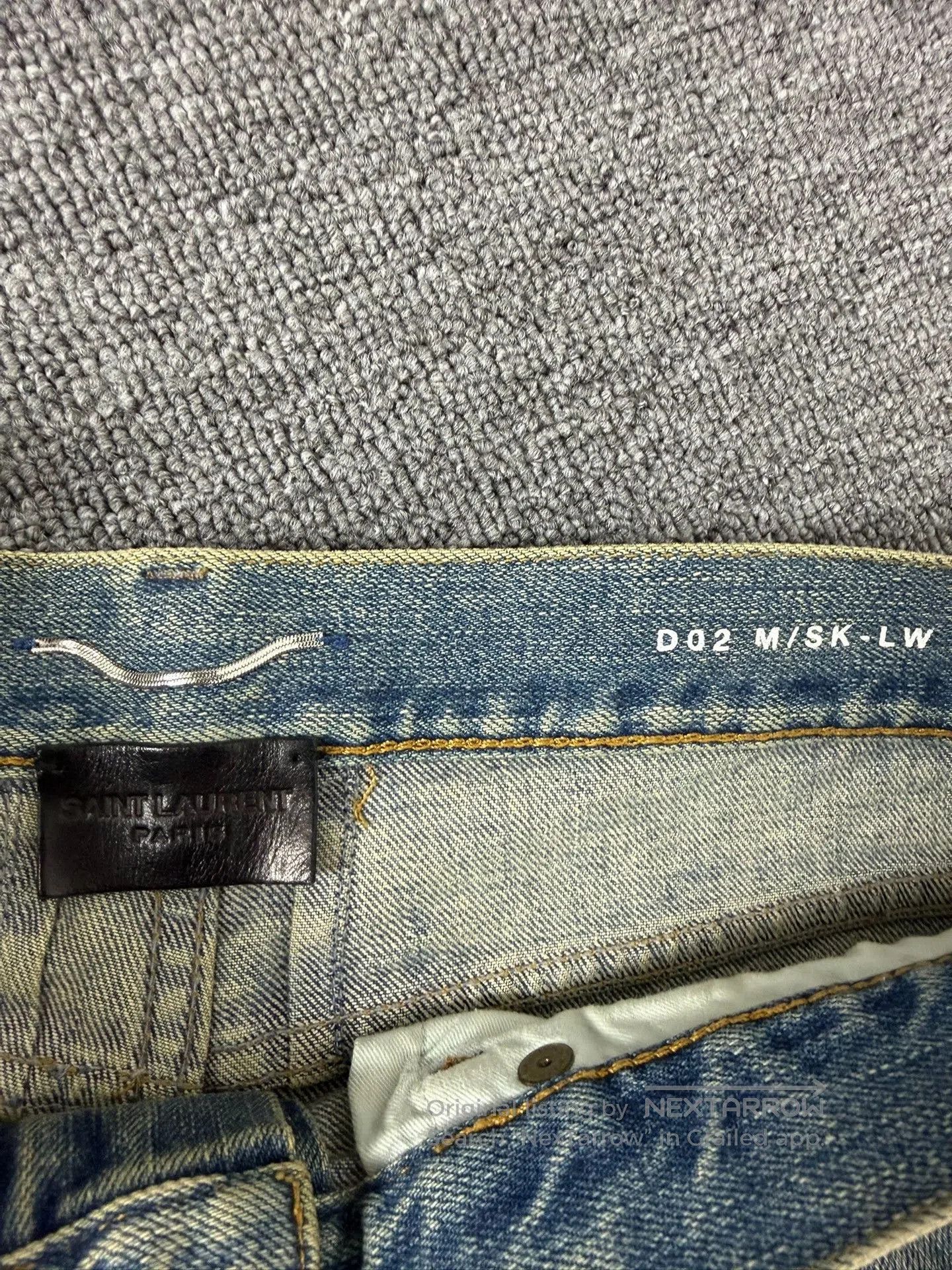 Saint Laurent Paris Saint Laurent Distressed Blue Jeans. Size US 32 / EU 48 - 4 Thumbnail