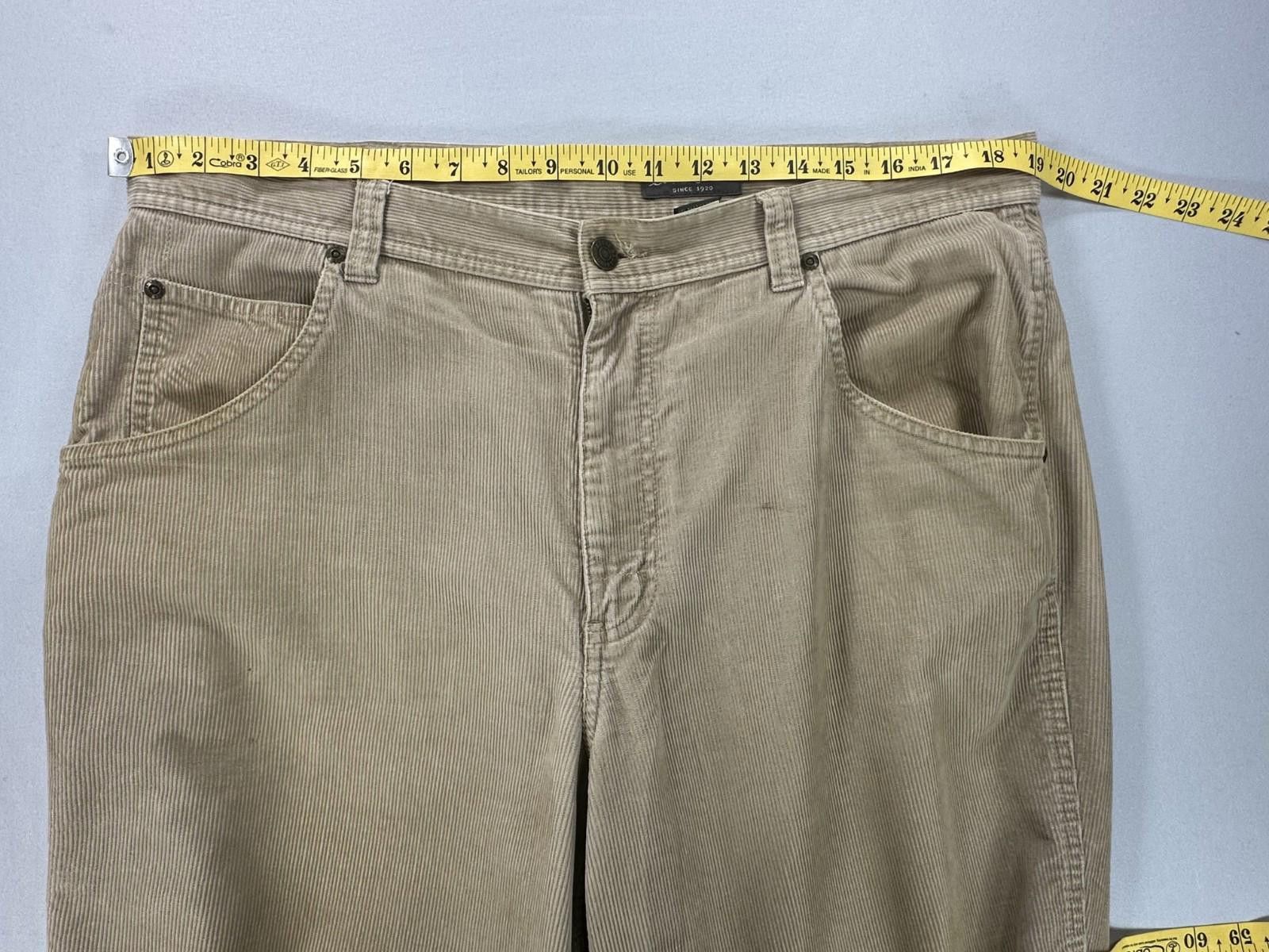 Eddie Bauer Eddie Bauer Men's 38/32 Brown Thin Corduroy Chinos Size US 38 / EU 54 - 3 Thumbnail