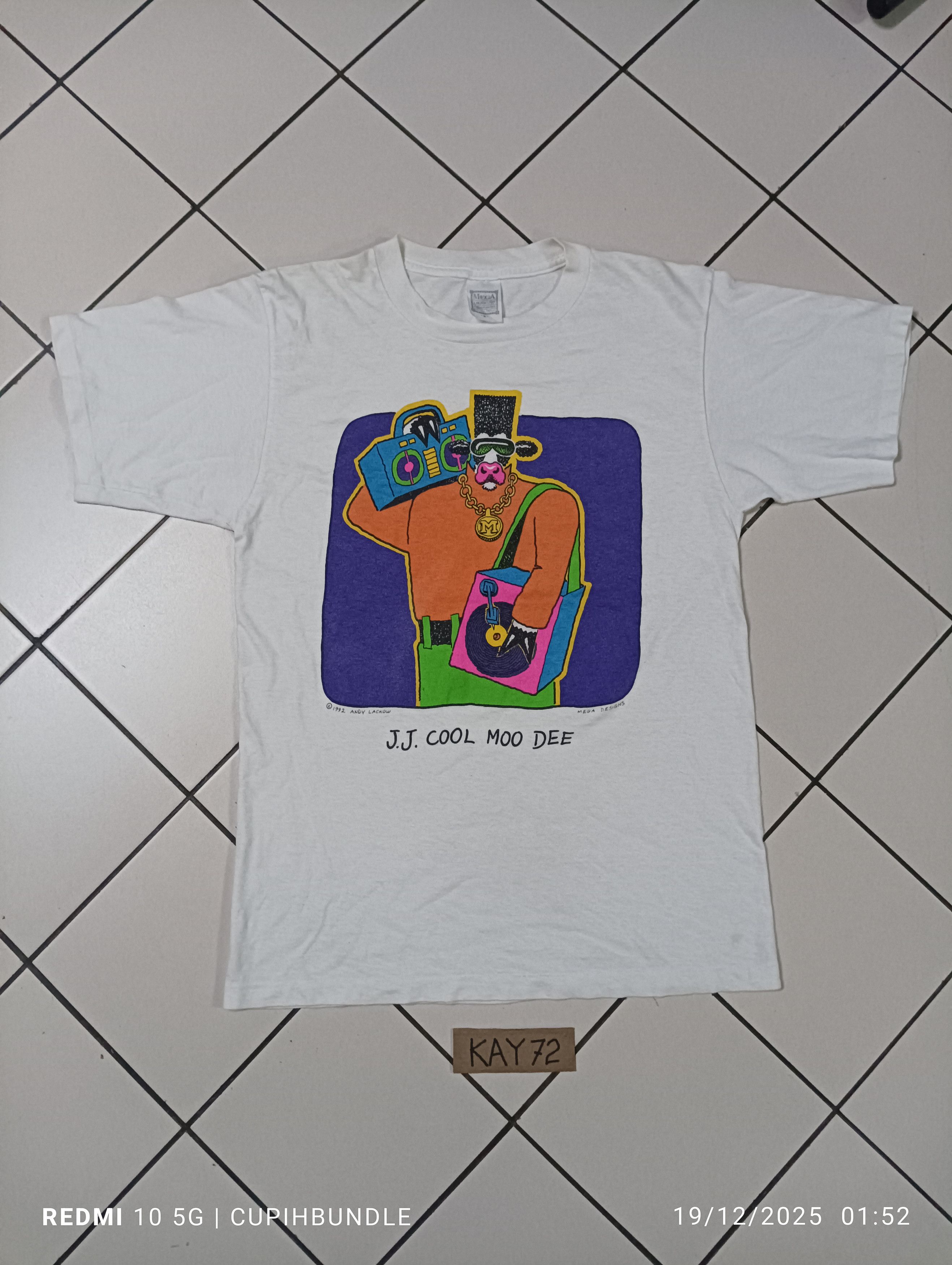 Rap Tees VINTAGE J.J. COOL MOO DEE TSHIRT Size US M / EU 48-50 / 2 - 1 Thumbnail