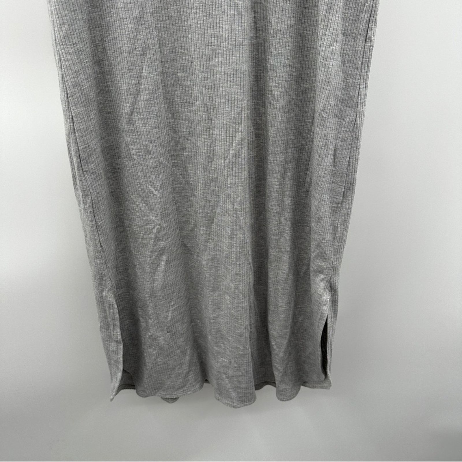 Eileen Fisher Eileen Fisher Dark Pearl Tencel Rib Crewneck Midi Dress Size XS / US 0-2 / IT 36-38 - 4 Thumbnail
