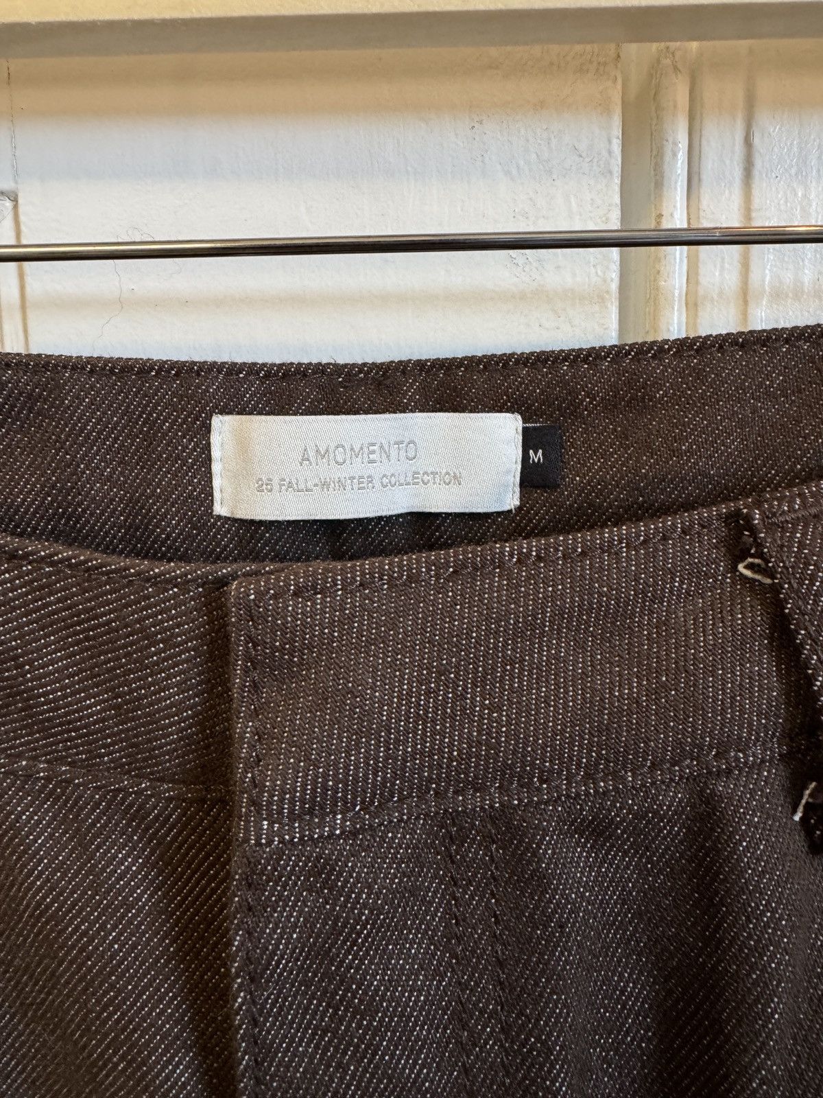 AMOMENTO Brown Zip-Fly Jeans Size US 30 / EU 46 - 4 Thumbnail