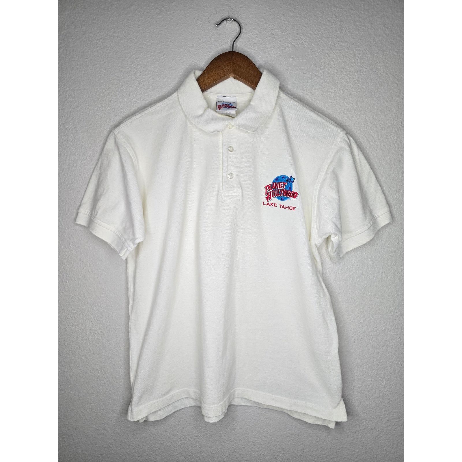 Planet Hollywood × Vintage Vintage Planet Hollywood Lake Tahoe California 90s Polo Size US S / EU 44-46 / 1 - 1 Thumbnail