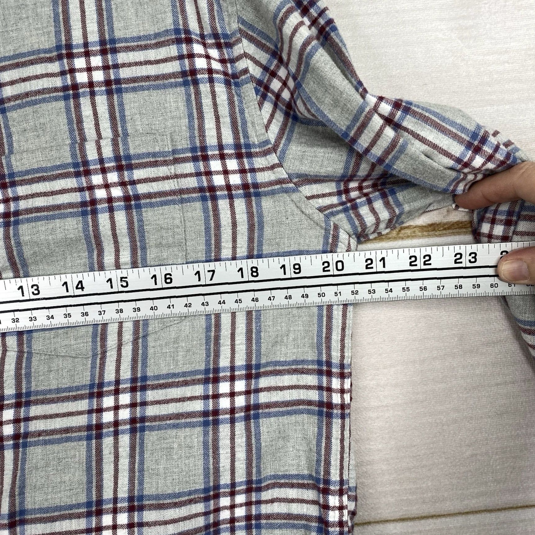 Vintage Goodfellow & Co Flannel Shirt Mens M Gray Plaid Cotton Button-Up Casual Winter Fall Size US M / EU 48-50 / 2 - 3 Thumbnail