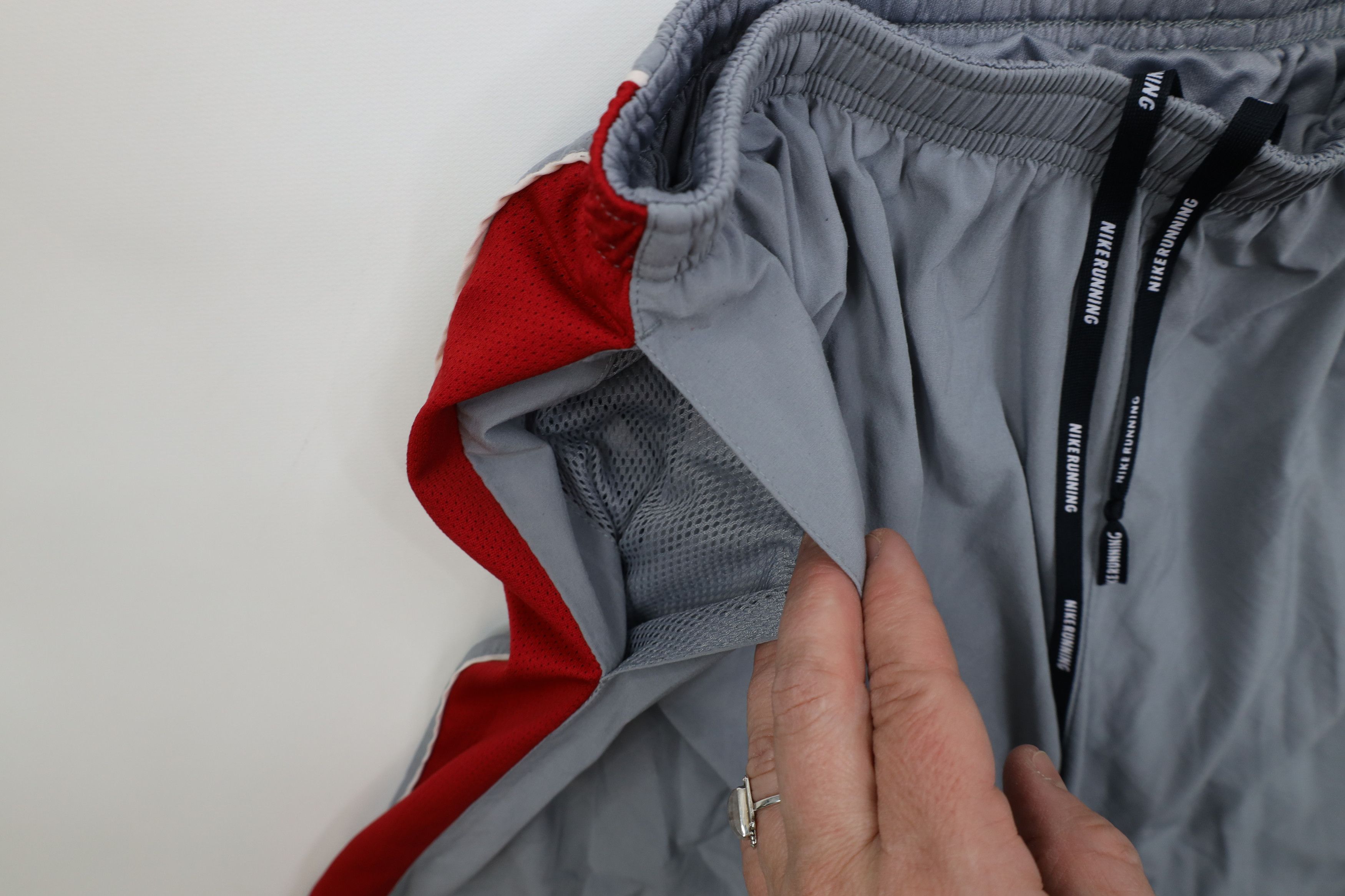Nike Vintage Y2K Nike Running Mini Swoosh Reflective Lined Shorts Size US 34 / EU 50 - 6 Thumbnail